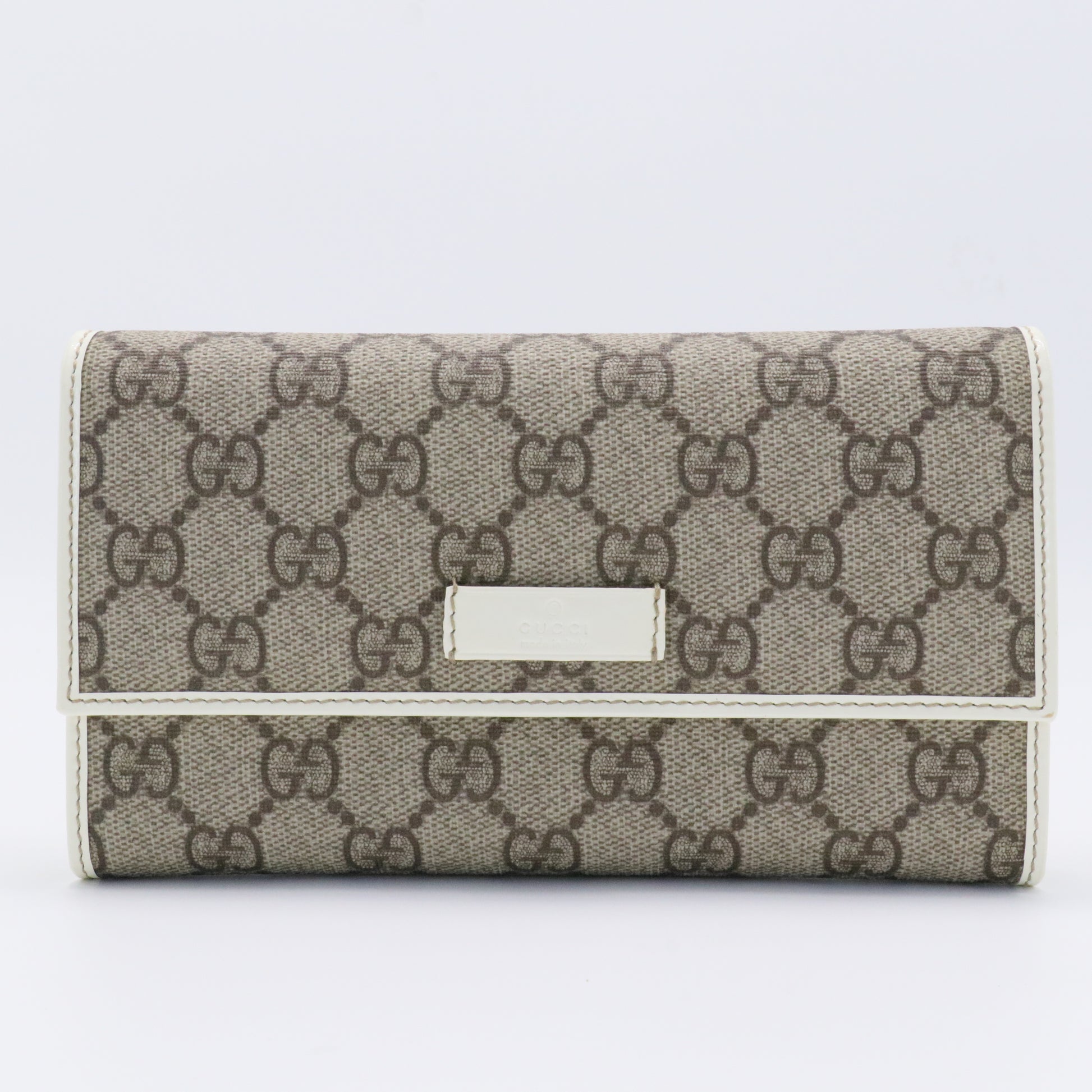 French Flap Wallet GG Canvas Long