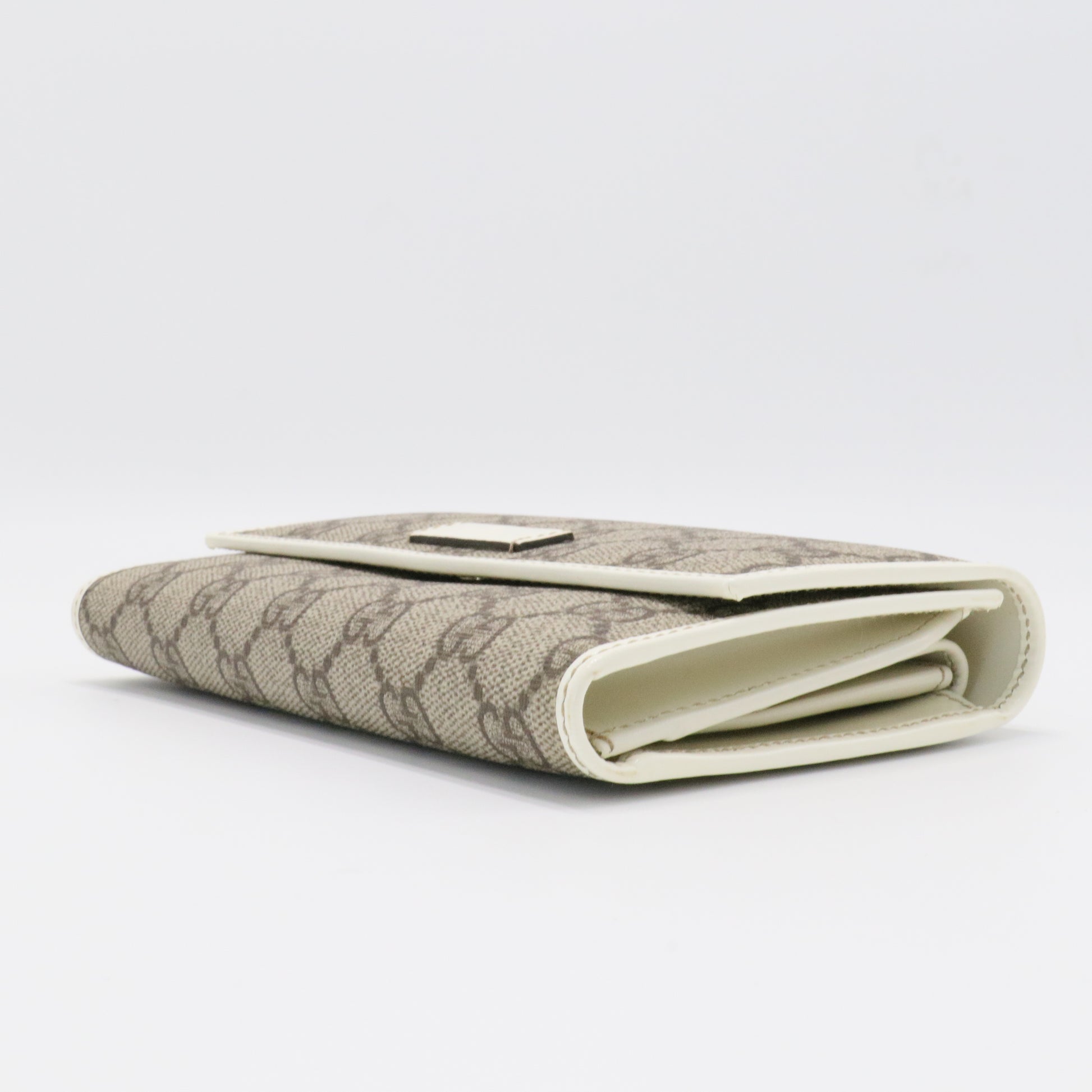 French Flap Wallet GG Canvas Long