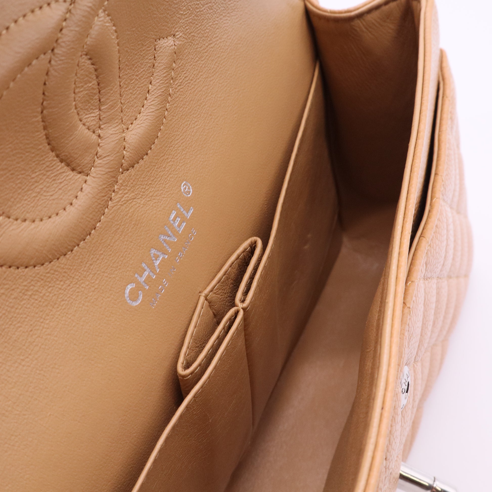 Classic Double Flap Bag Quilted Caviar Medium