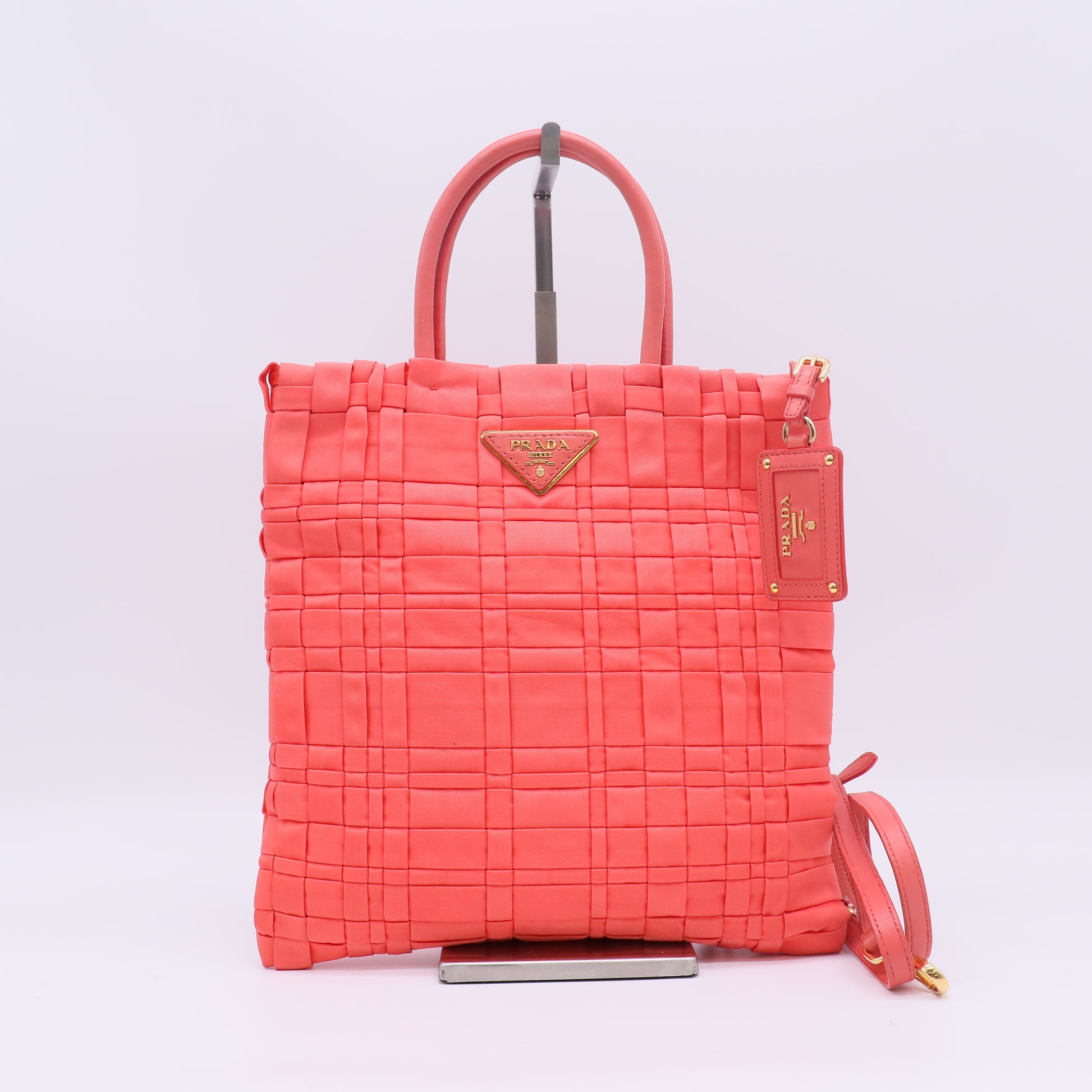 Prada Tessuto Weave Top Handle twins B23409