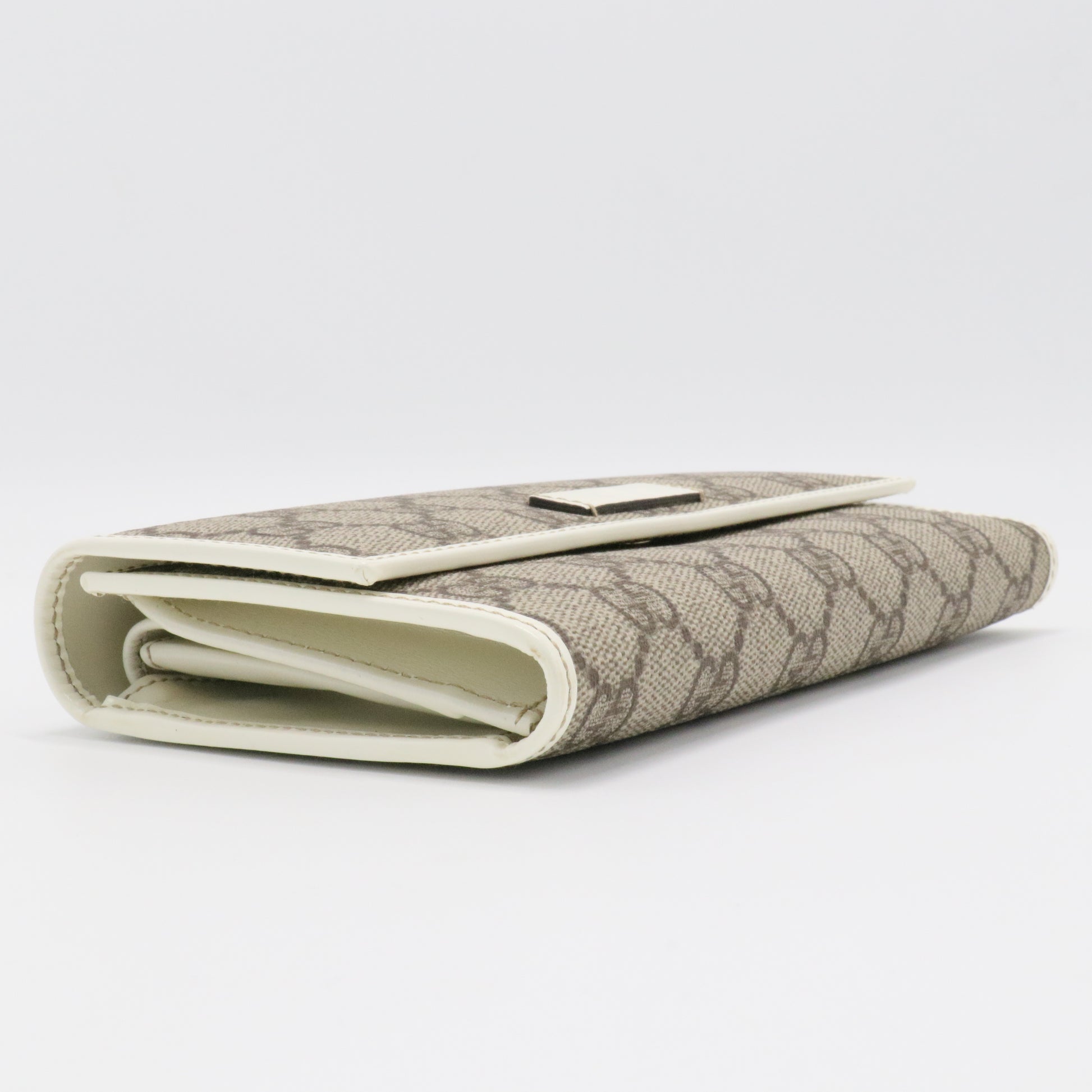 French Flap Wallet GG Canvas Long