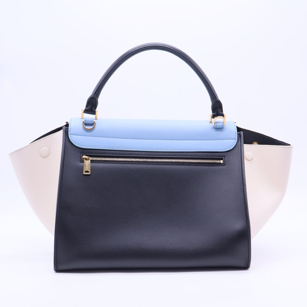 Trapèze leather handbag B20044