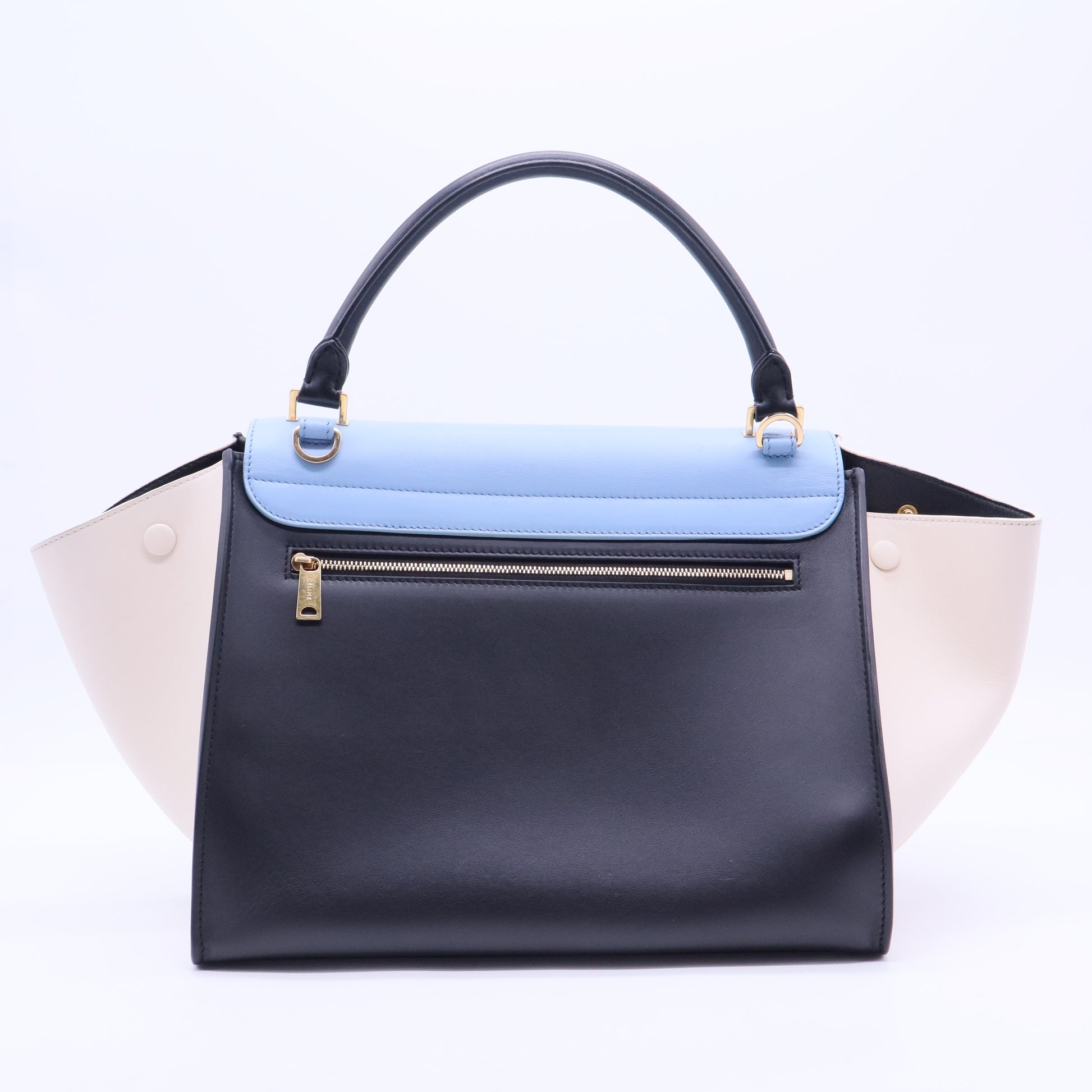 Trapèze leather handbag B20044