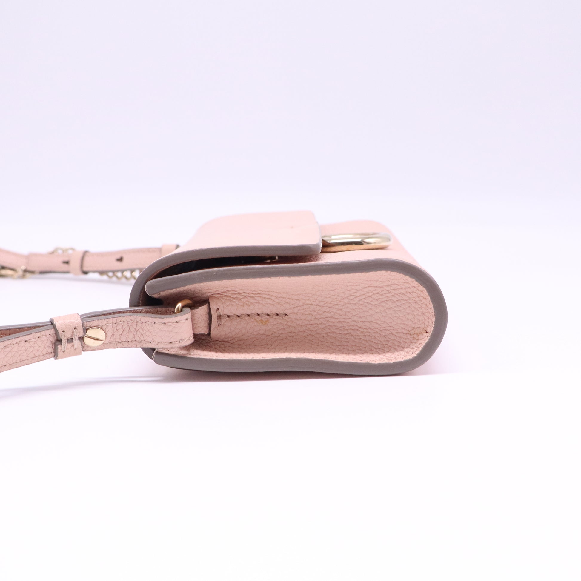 Chloe Faye Crossbody Wallet on a Chain Bag Blush twins B21991