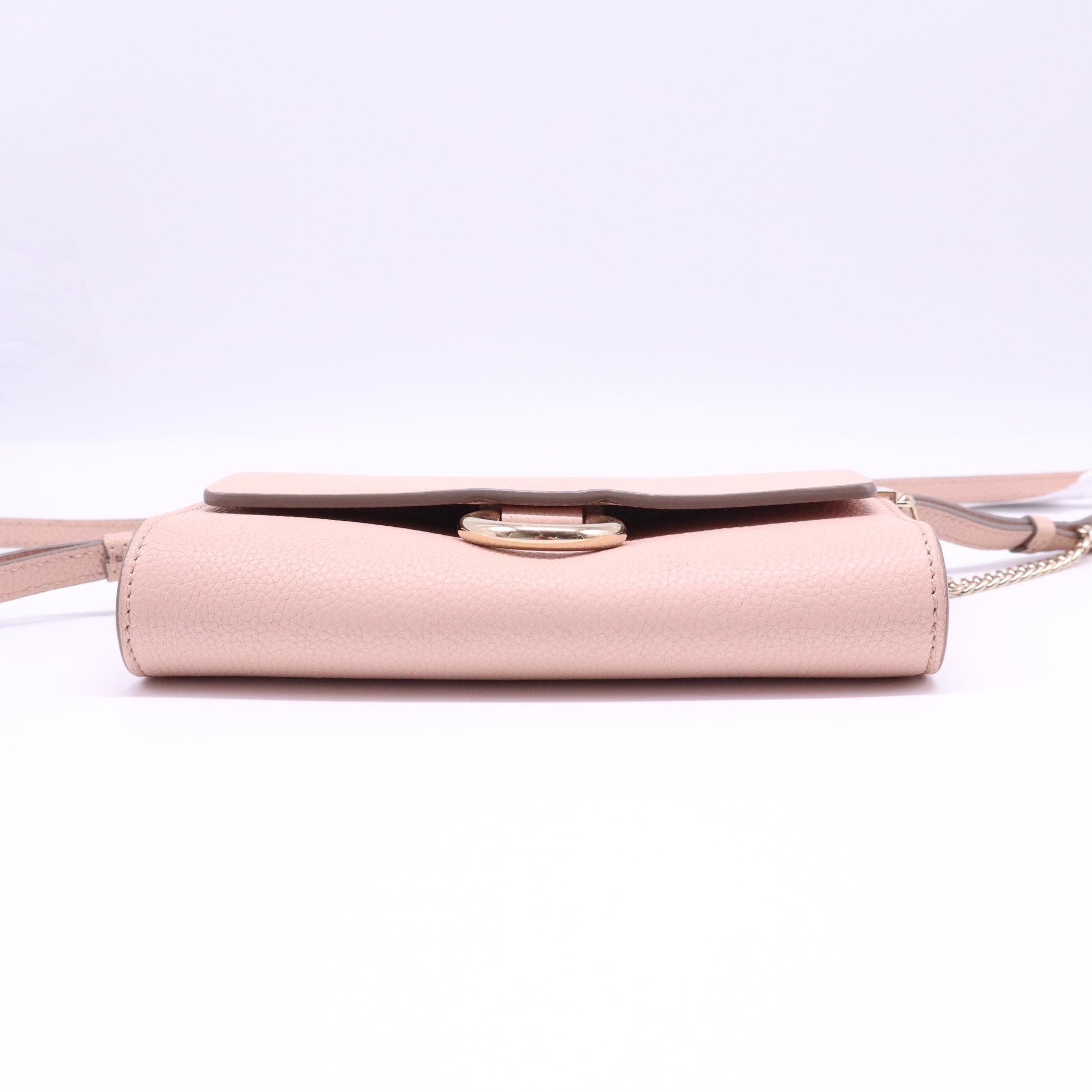Chloe Faye Crossbody Wallet on a Chain Bag Blush twins B21991