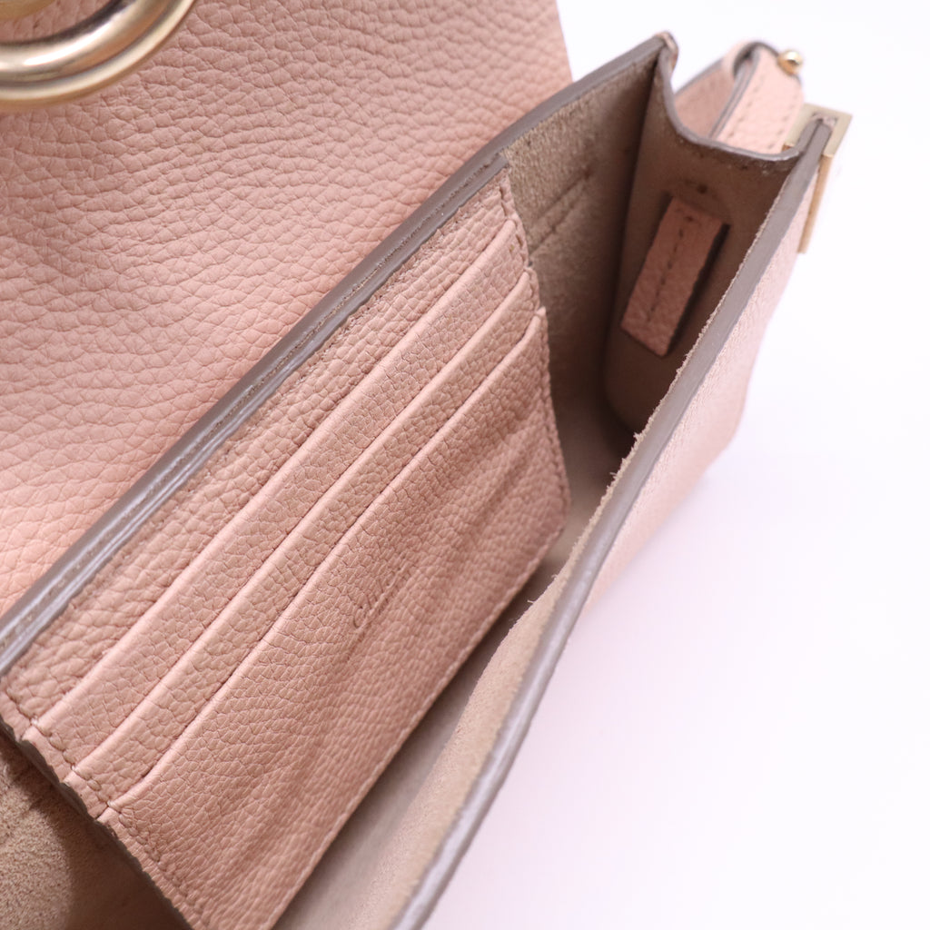 Chloe Faye Crossbody Wallet on a Chain Bag Blush twins B21991