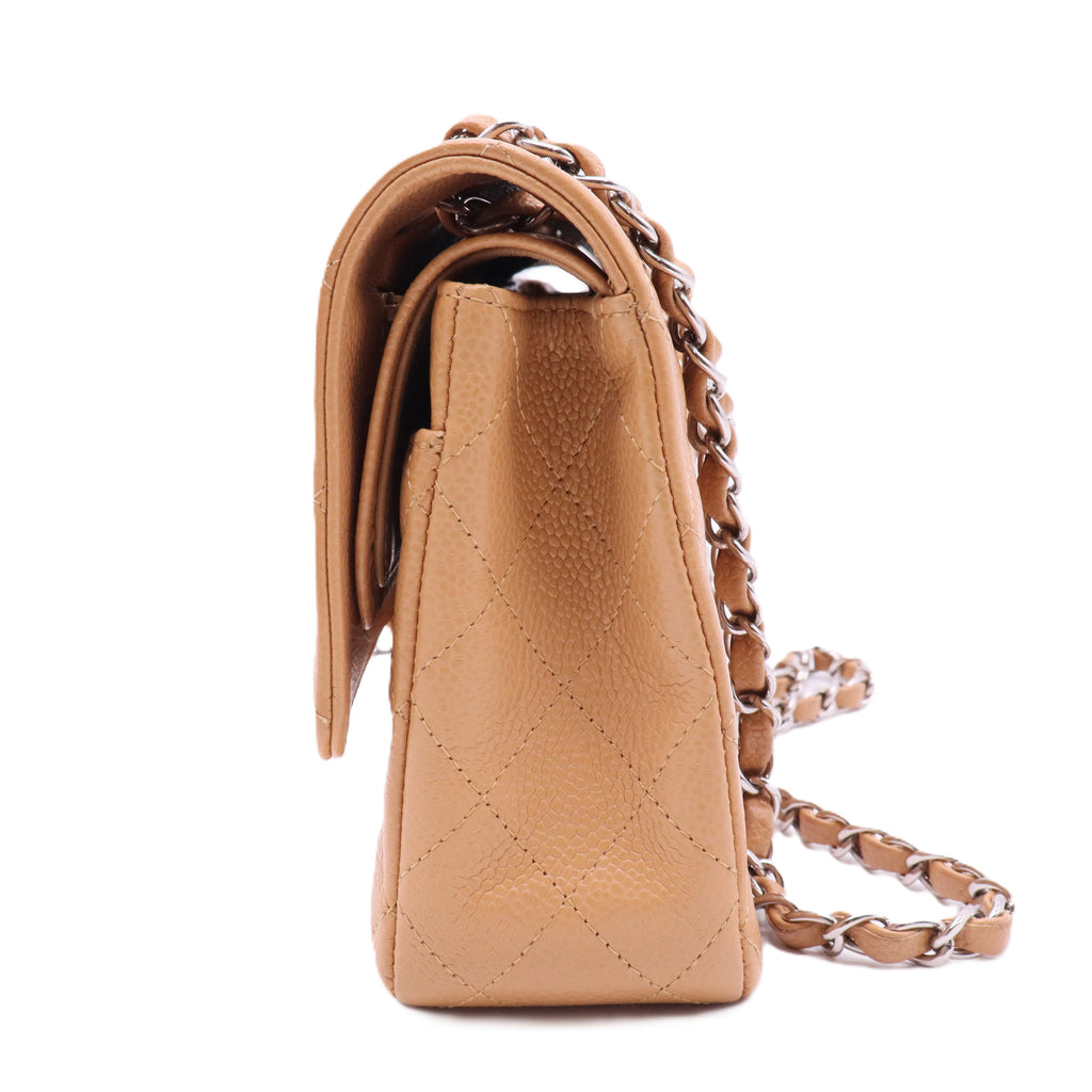 Classic Double Flap Bag Quilted Caviar Medium