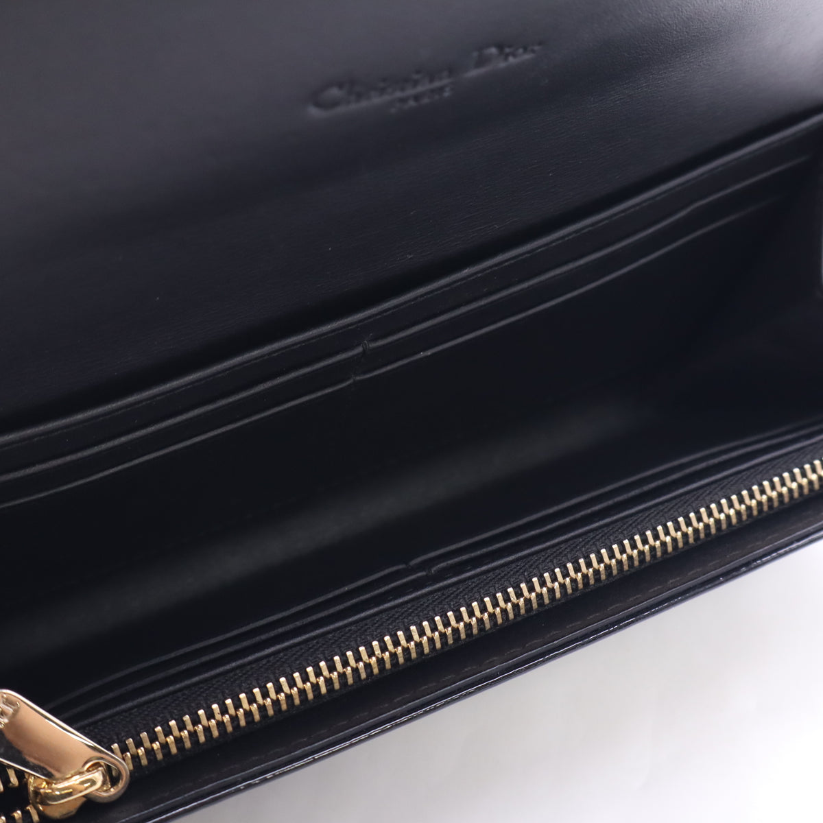 Dior Lady Dior Cannage Patent Long Wallet W23537