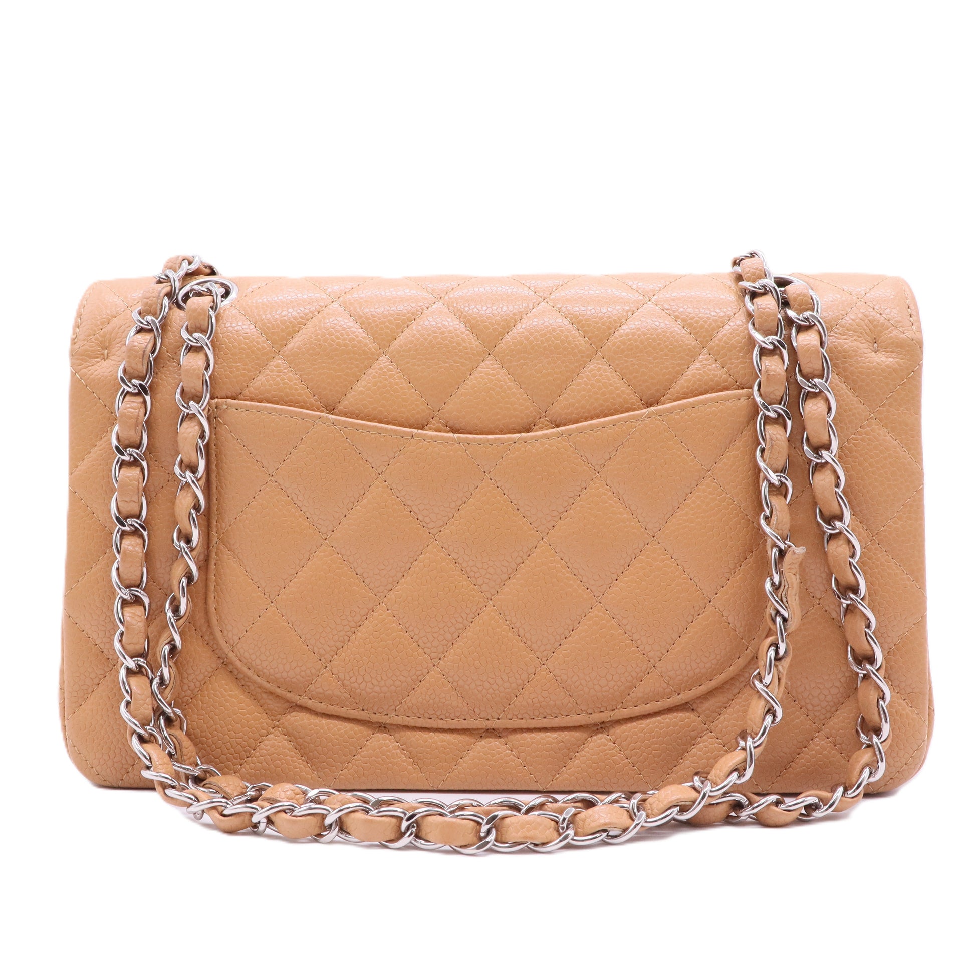 Classic Double Flap Bag Quilted Caviar Medium
