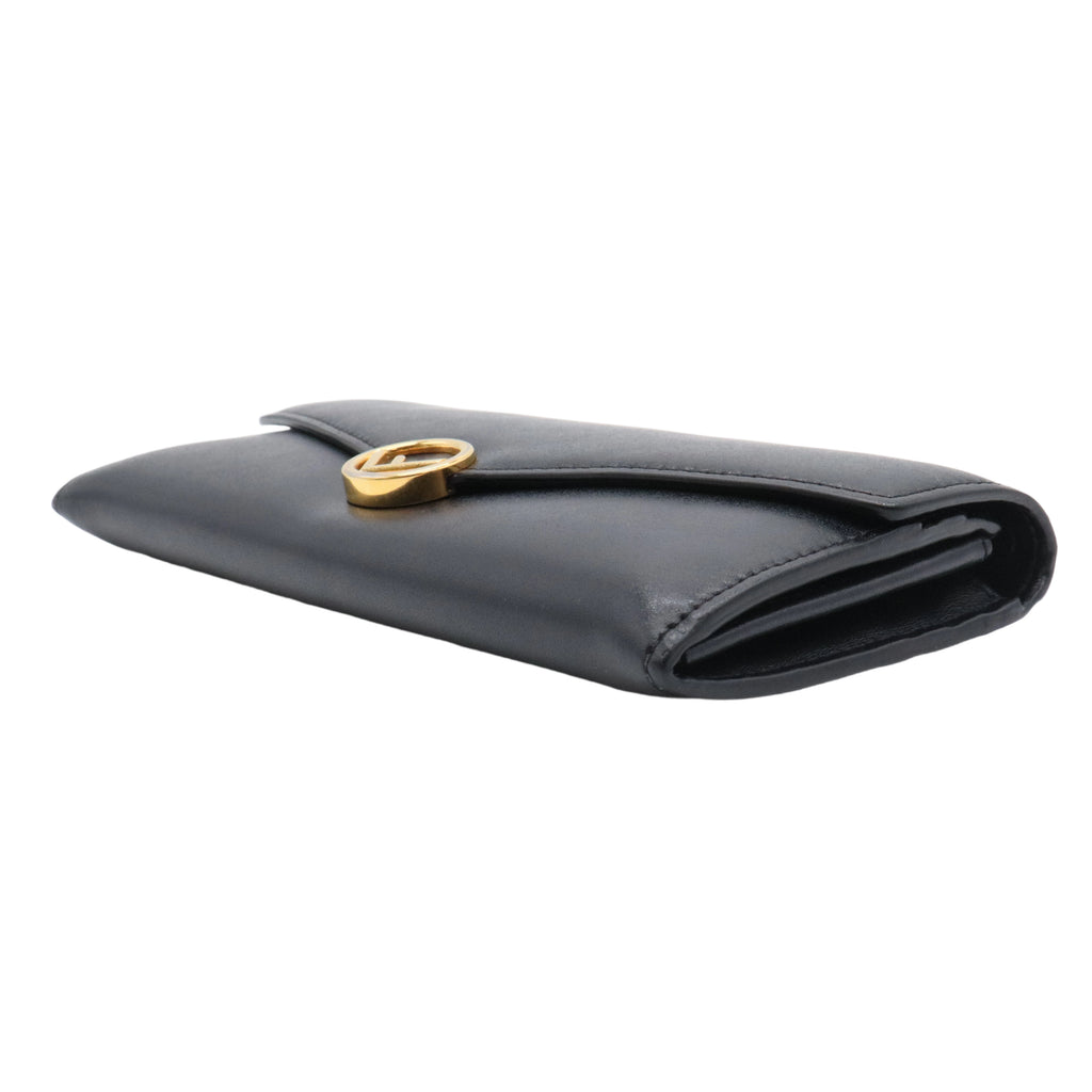 F is Fendi Continental Chain Wallet Leather For Gisel