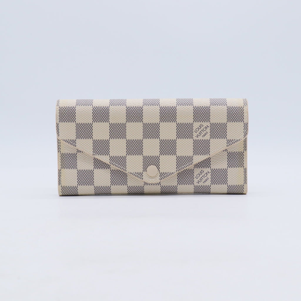 Louis Vuitton Sarah Wallet in Damier Azur Canvas W21254