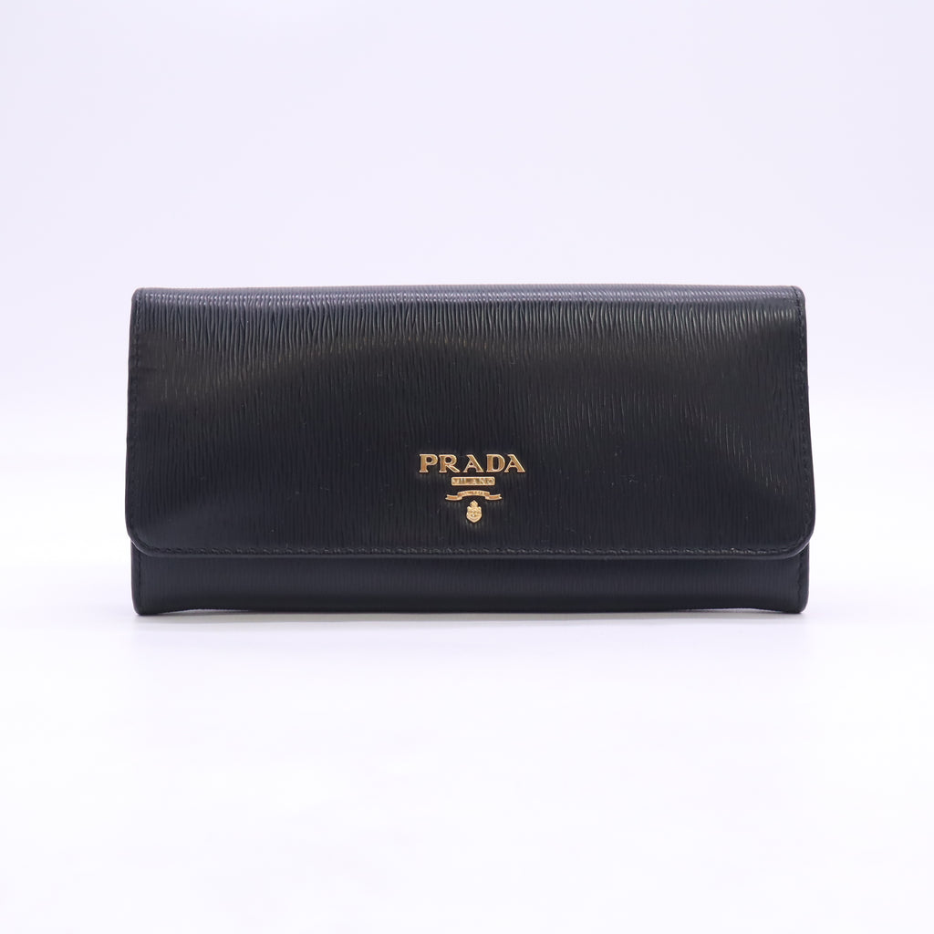 Prada Vitello Move Flap Long Wallet W23653