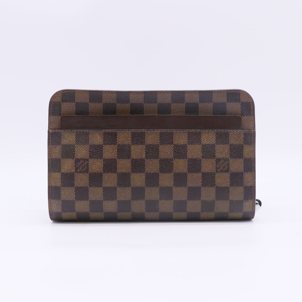 Louis Vuitton Damier Ebene Pochette Saint Louis Clutch Twins W22786