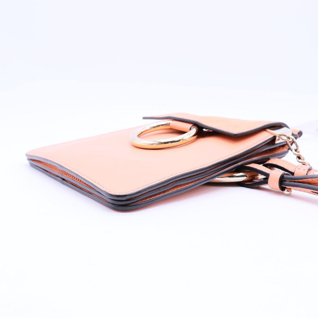 Faye Bracelet Crossbody Bag Leather and Suede Mini