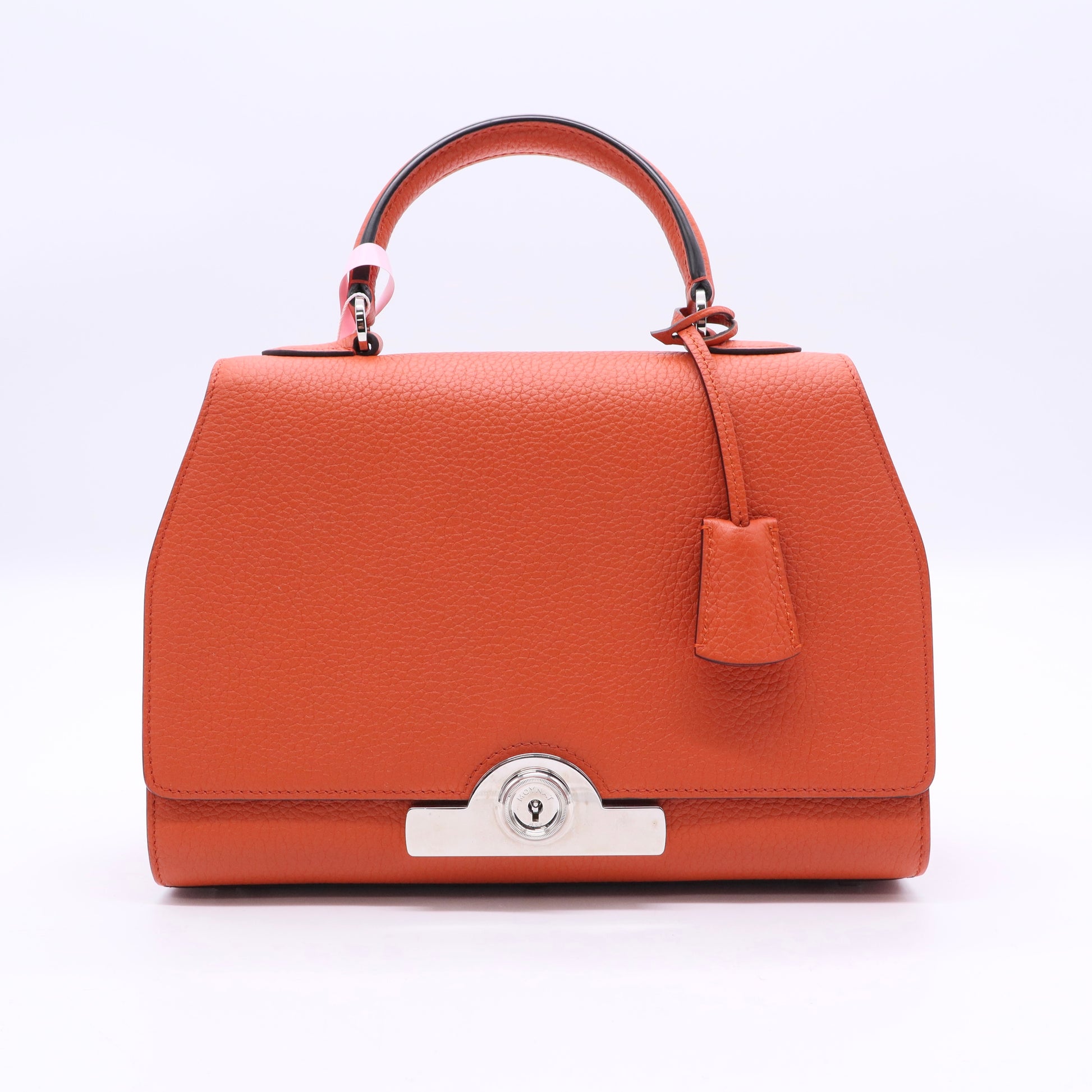 Moynat Taurillon Blush Rejane PM Orange Color twins
