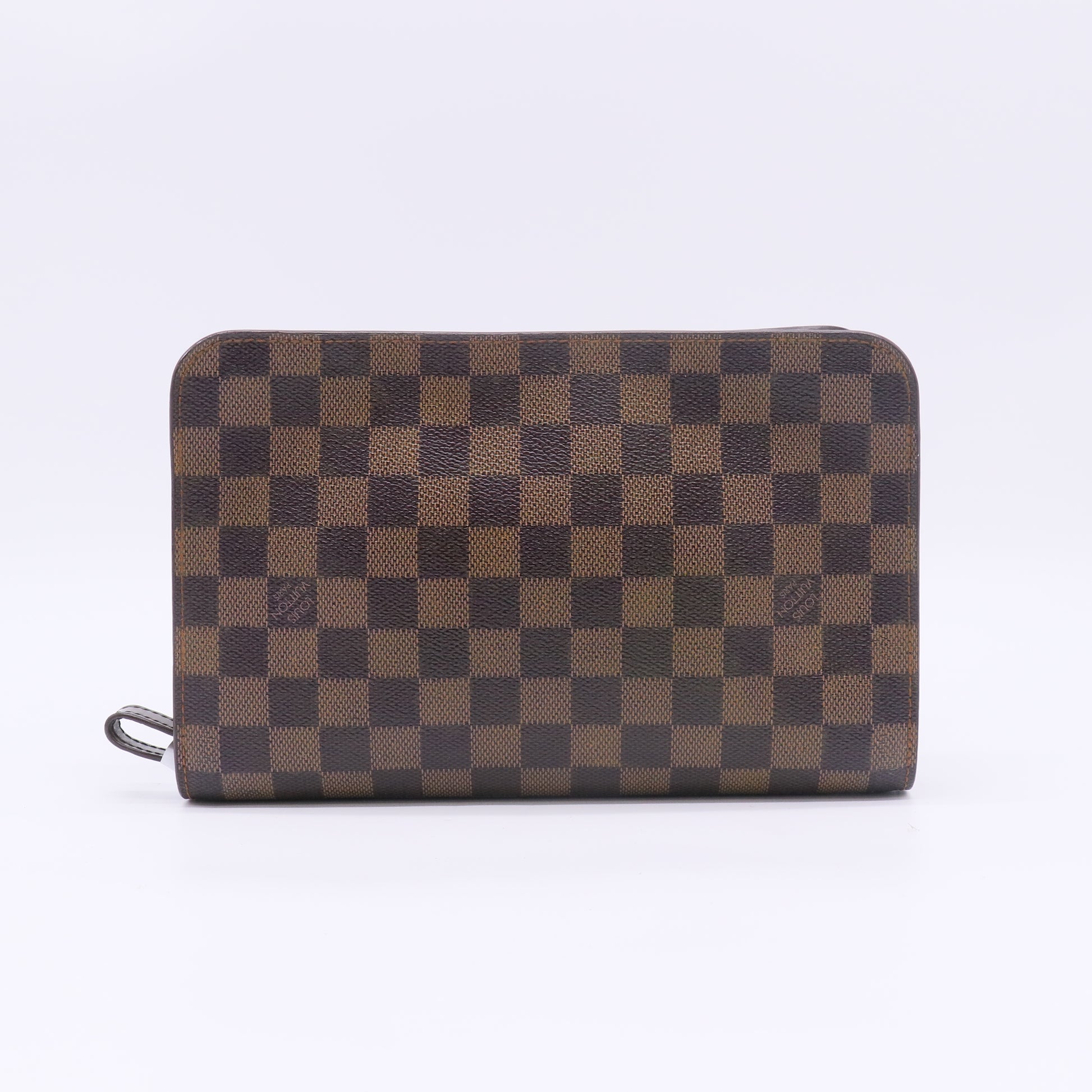 Louis Vuitton Damier Ebene Pochette Saint Louis Clutch Twins W22786