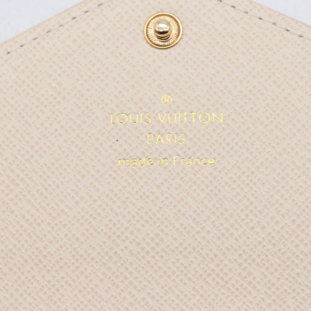 Louis Vuitton Sarah Wallet in Damier Azur Canvas W21254