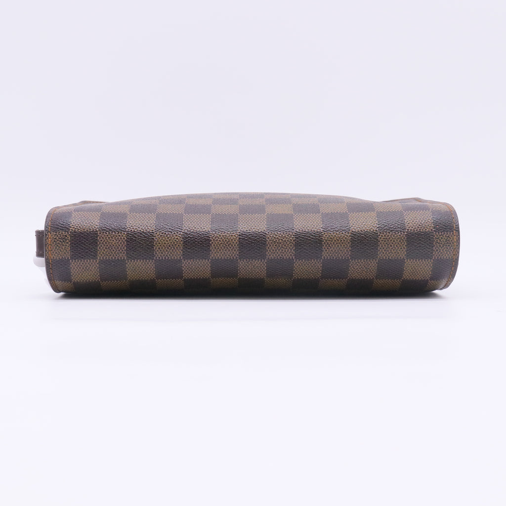 Louis Vuitton Damier Ebene Pochette Saint Louis Clutch Twins W22786