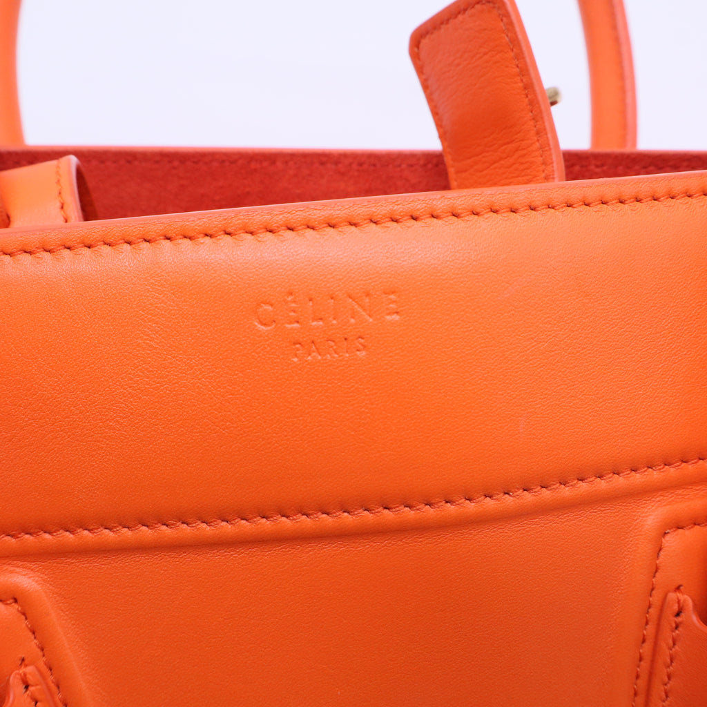 Pony Hair Medium Phantom Luggage Orange B20004