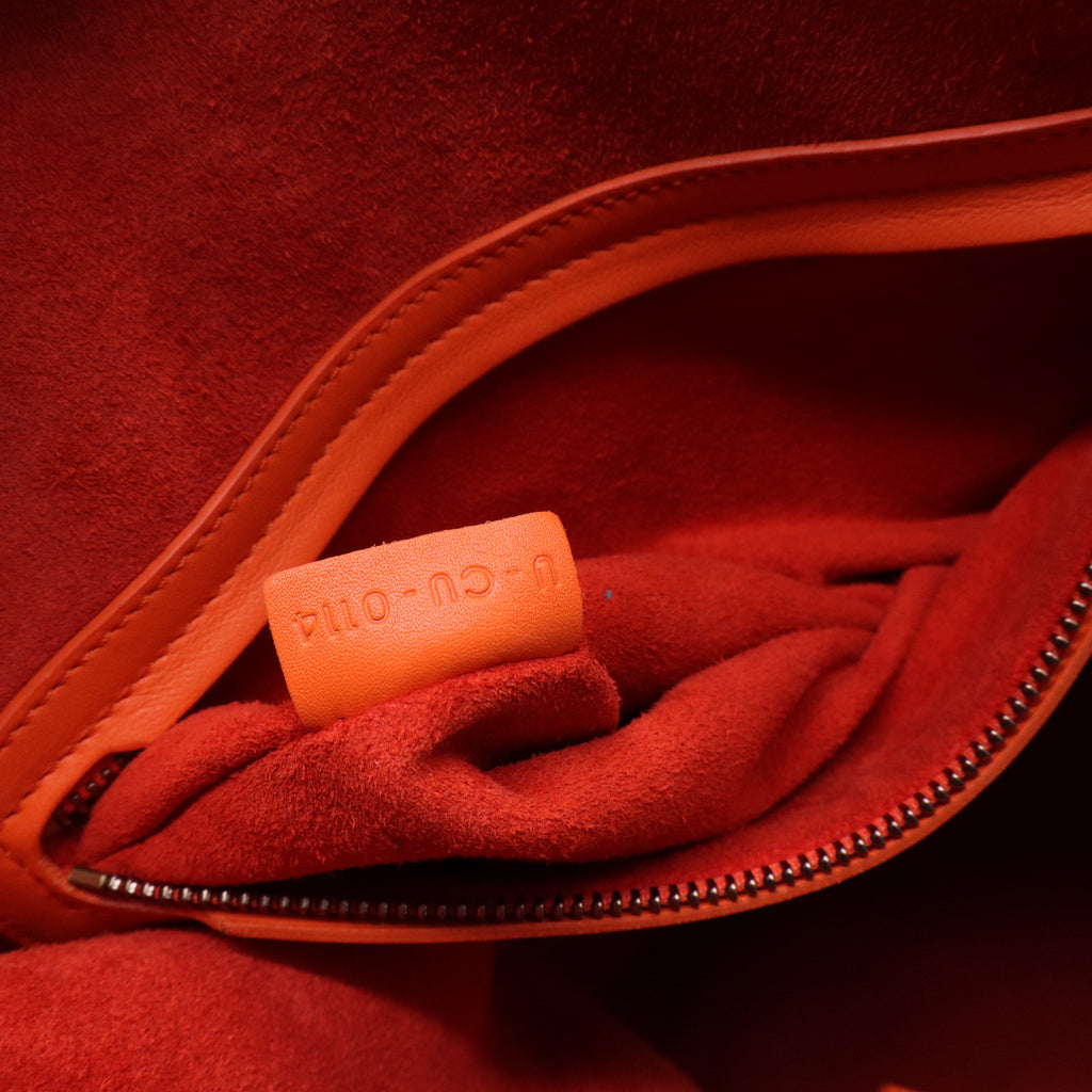Pony Hair Medium Phantom Luggage Orange B20004