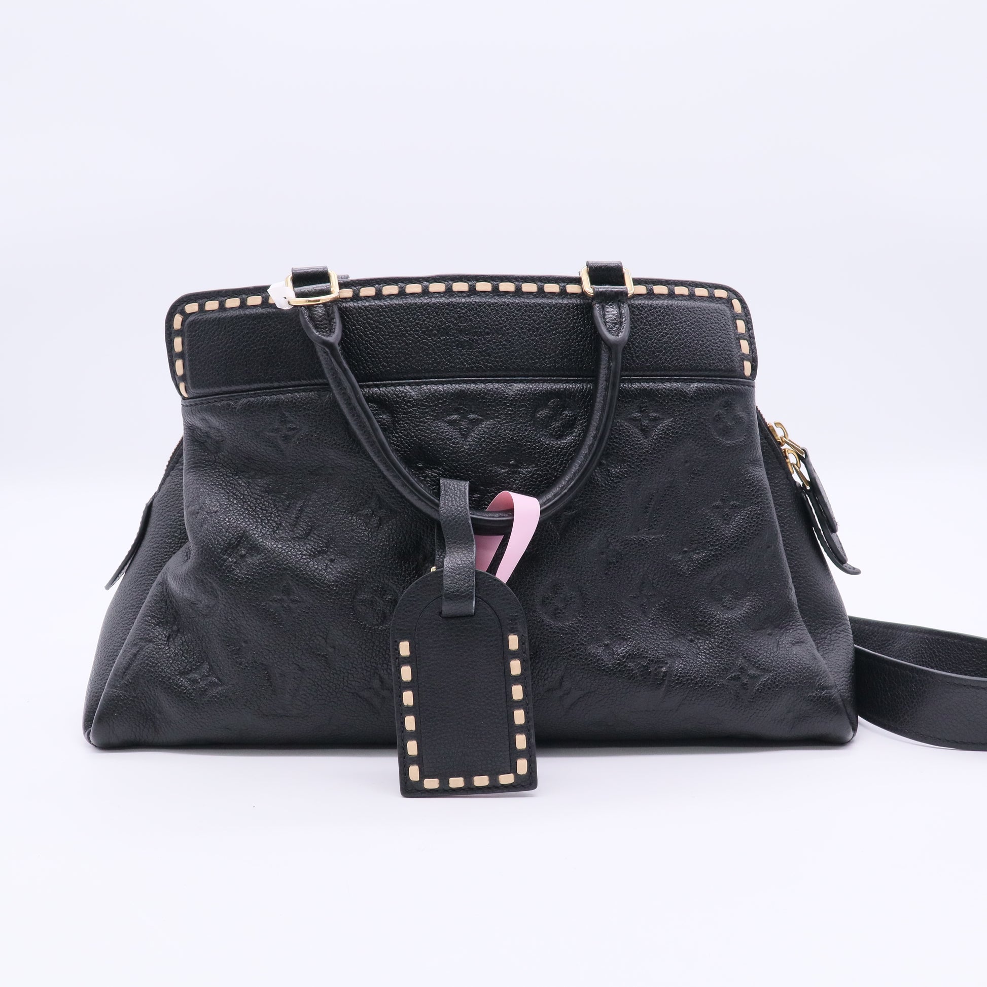 Vosges Handbag Whipstitch Monogram Empreinte Leather MM Twins LDJ3461