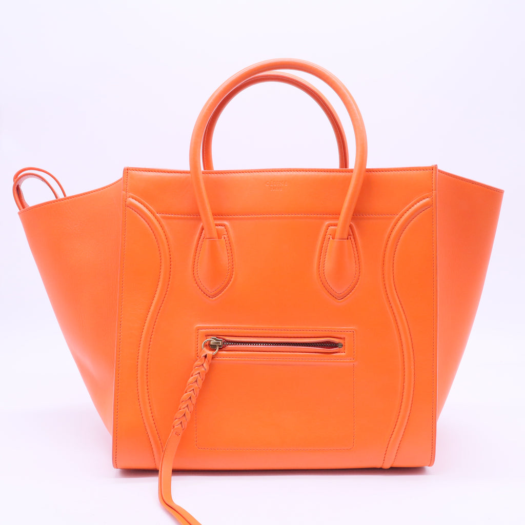 Pony Hair Medium Phantom Luggage Orange B20004