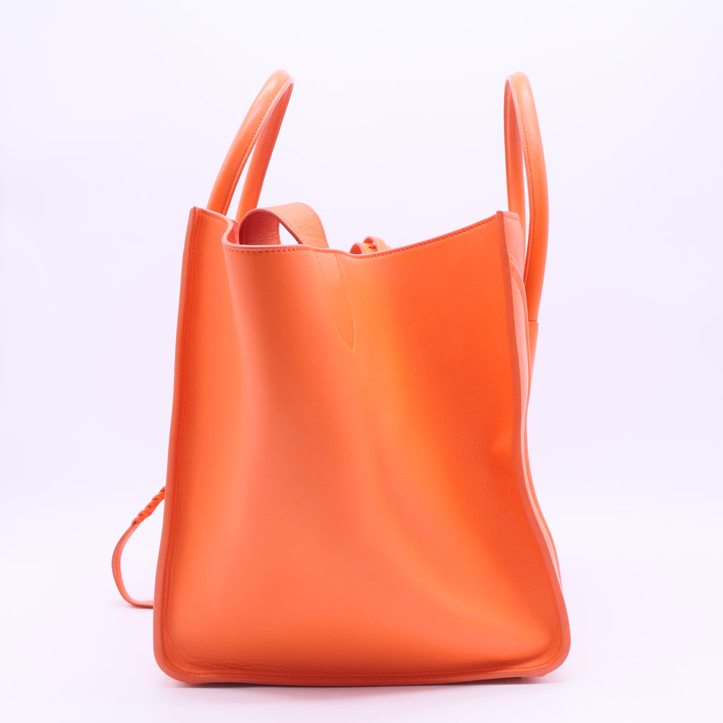 Pony Hair Medium Phantom Luggage Orange B20004