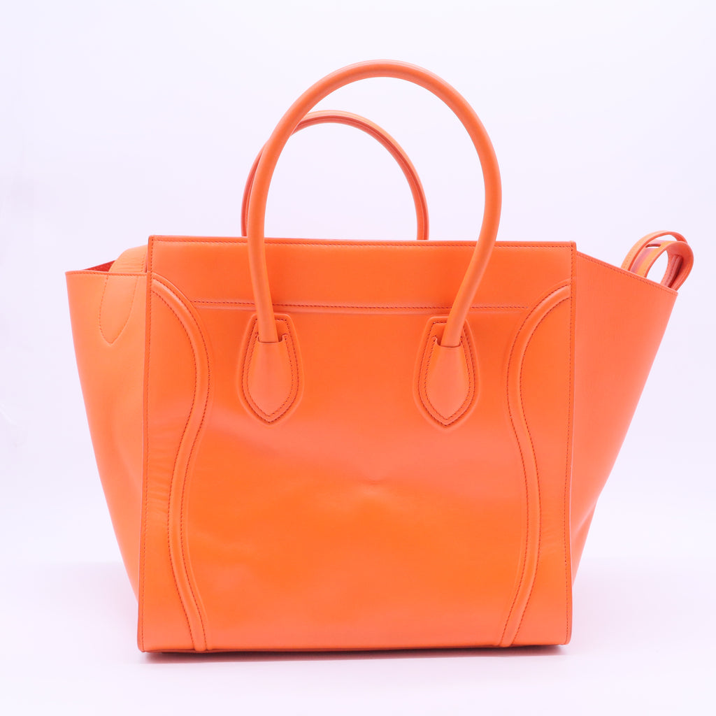 Pony Hair Medium Phantom Luggage Orange B20004