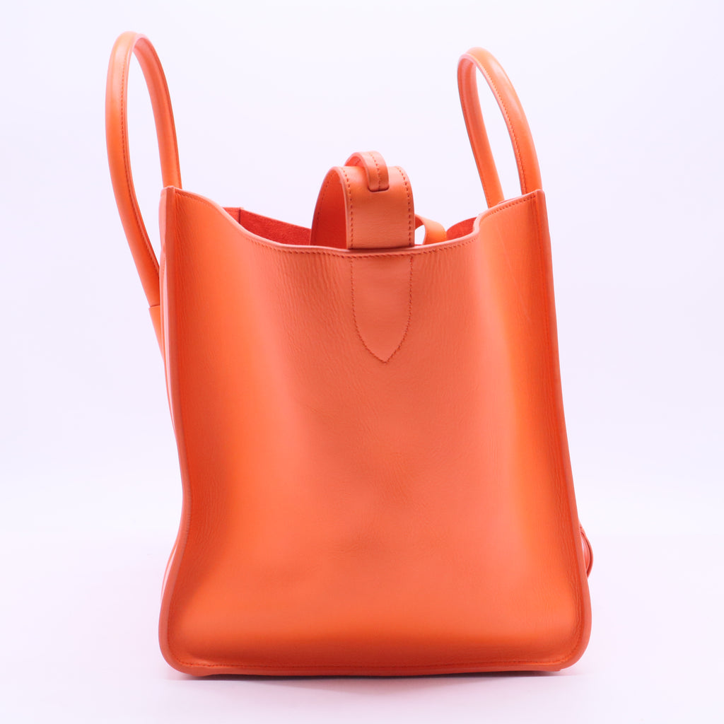 Pony Hair Medium Phantom Luggage Orange B20004