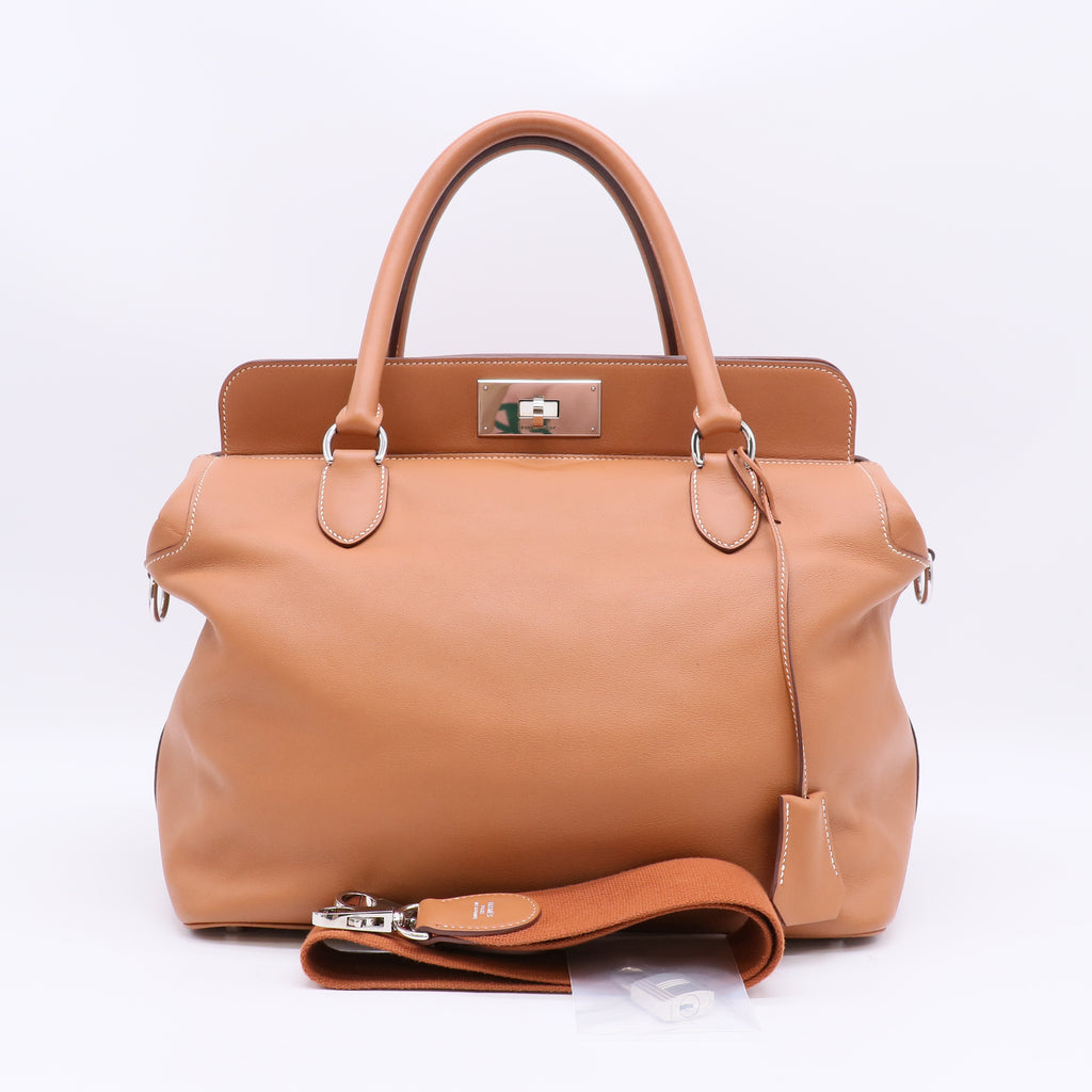 Hermes Toolbox 26 Brown Leather Bag B23083