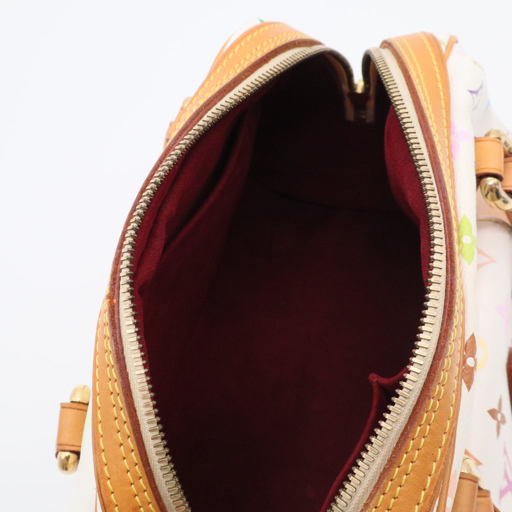 White Monogram Multicolore Canvas Priscilla Bag