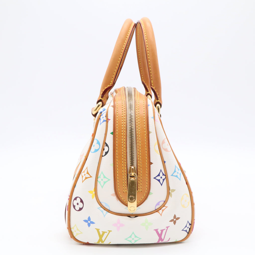 White Monogram Multicolore Canvas Priscilla Bag