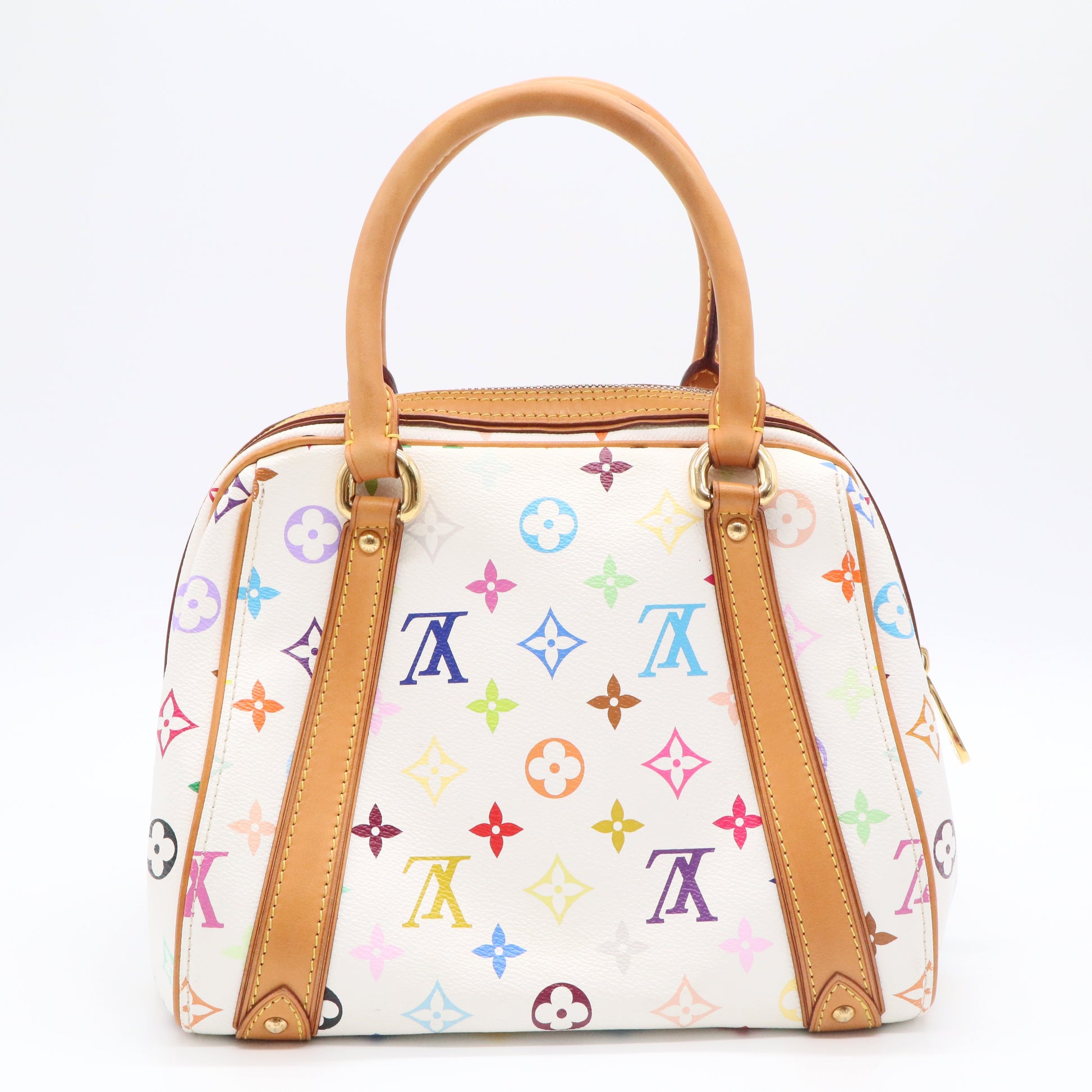 White Monogram Multicolore Canvas Priscilla Bag