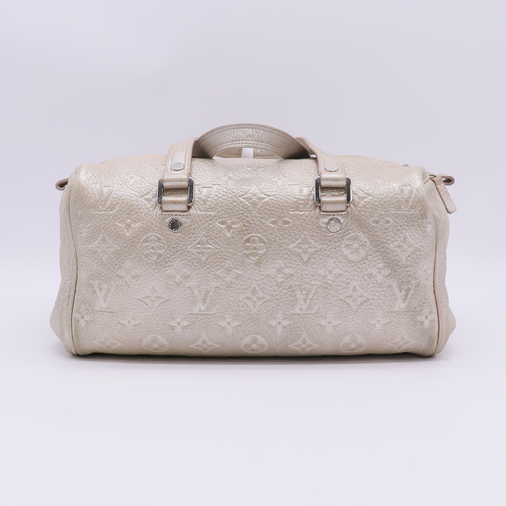 Louis Vuitton Limited Edition Peach Monogram Shimmer Comete Bag Twins B23174