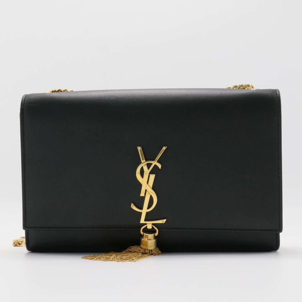 Classic Monogram Tassel Crossbody Bag Leather Medium