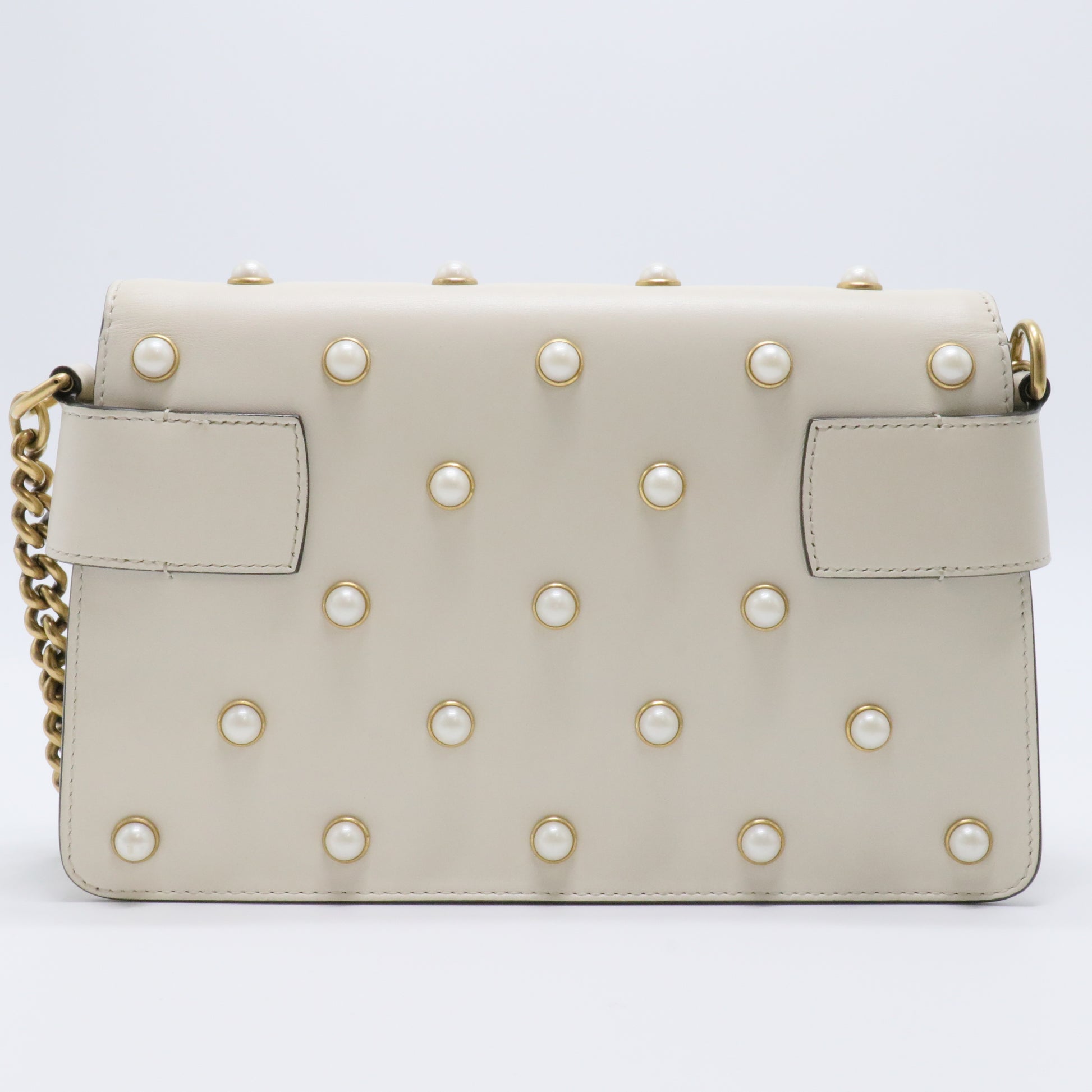 Animalier Broadway Bow Flap Bag Embellished Leather Mini