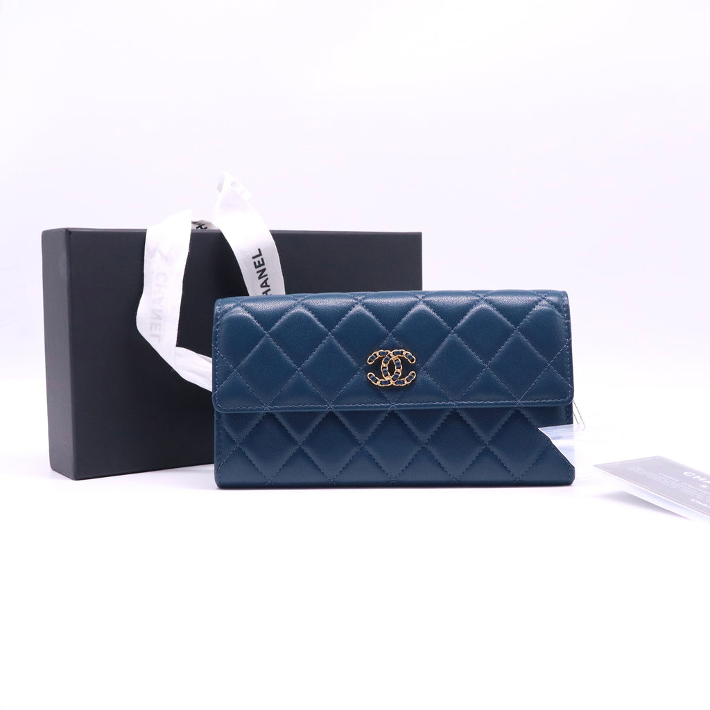 Quilted CC Logo Long Wallet Twins LDJ3993