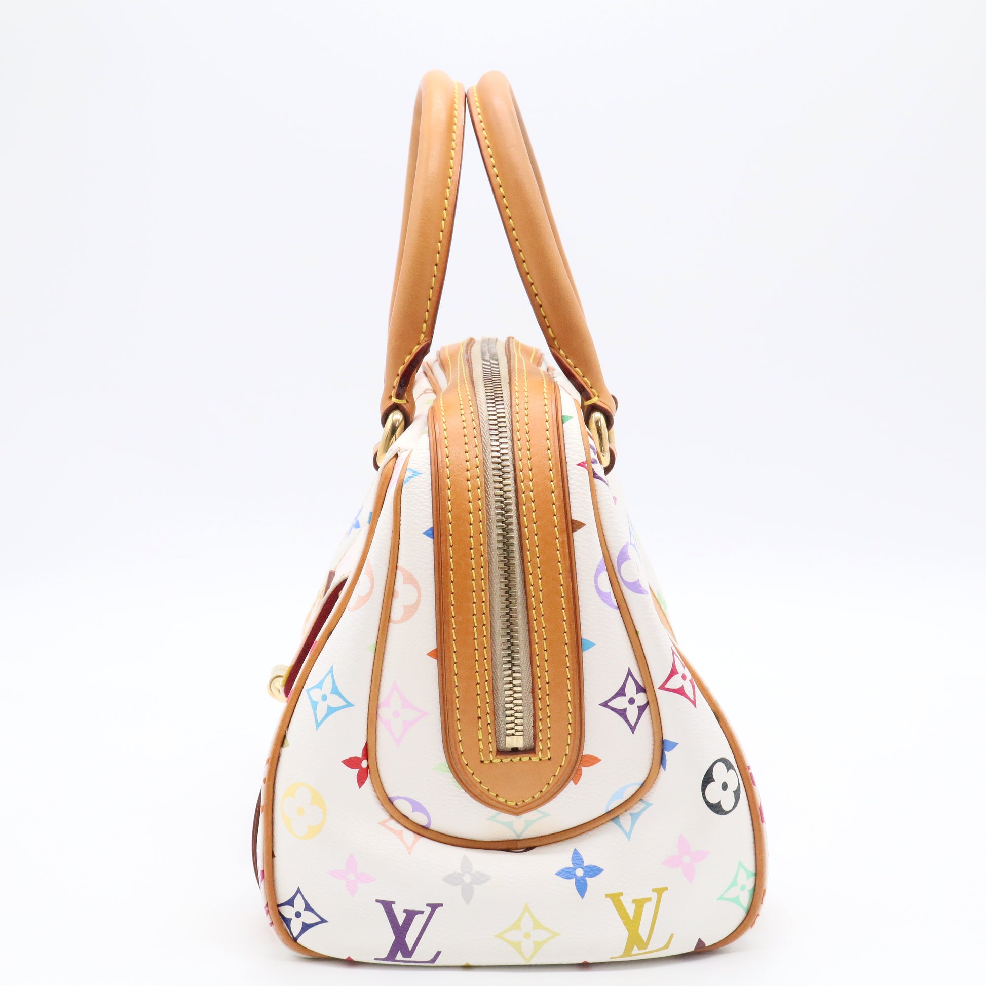 White Monogram Multicolore Canvas Priscilla Bag