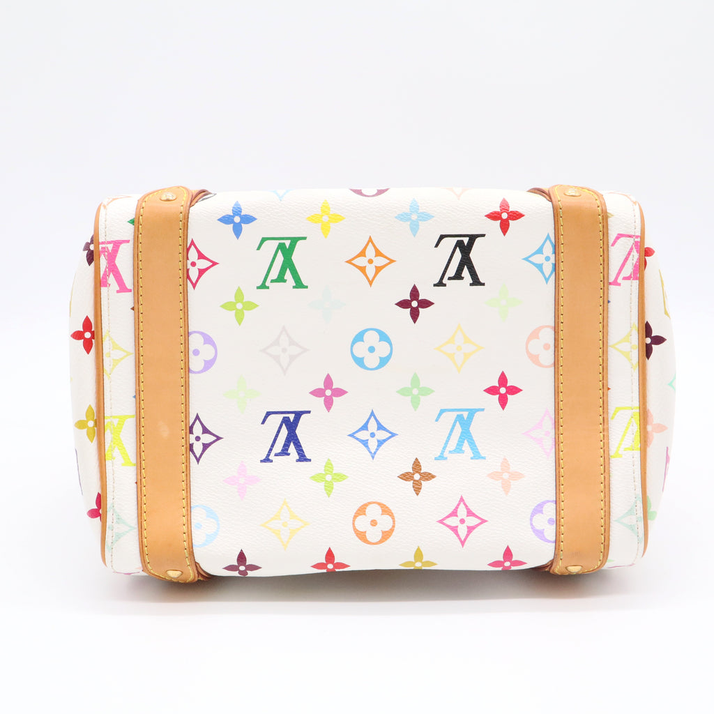 White Monogram Multicolore Canvas Priscilla Bag