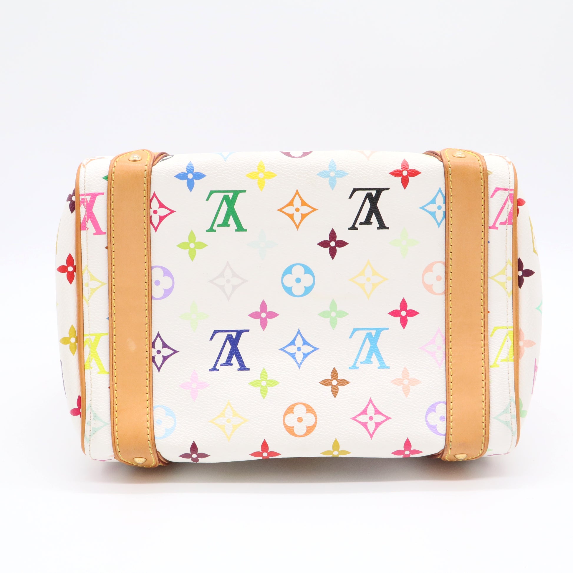 White Monogram Multicolore Canvas Priscilla Bag