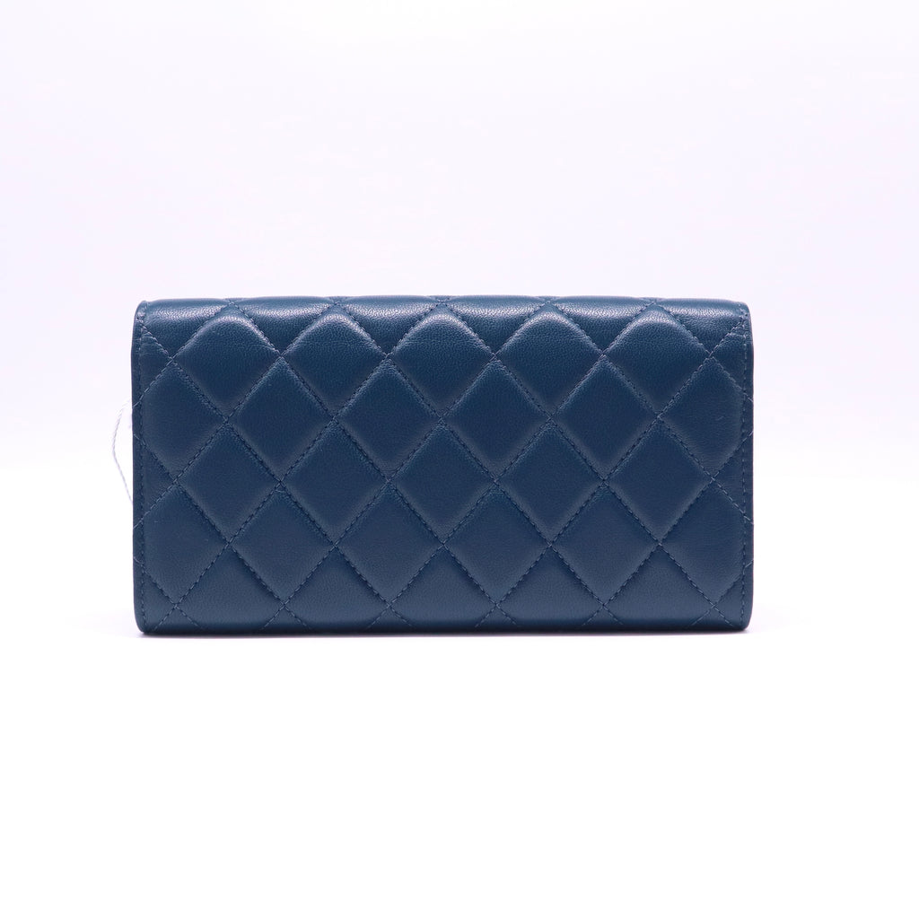 Quilted CC Logo Long Wallet Twins LDJ3993
