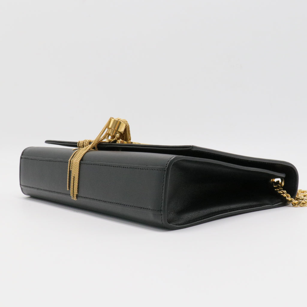 Classic Monogram Tassel Crossbody Bag Leather Medium