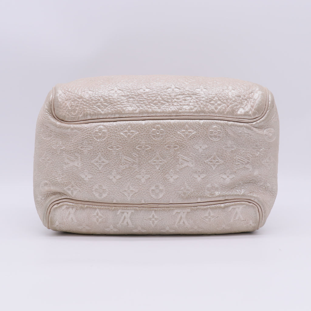 Louis Vuitton Limited Edition Peach Monogram Shimmer Comete Bag Twins B23174