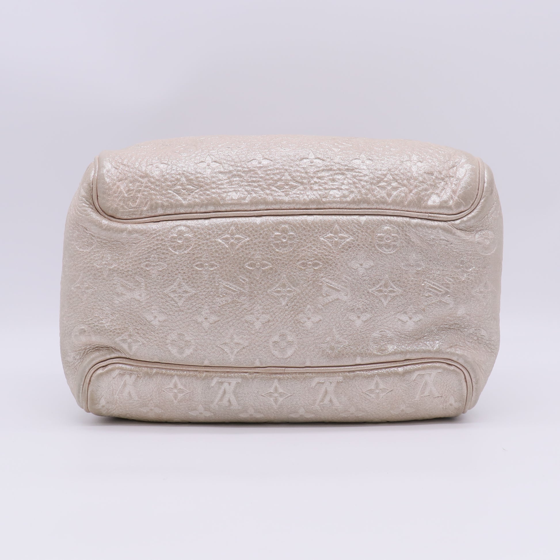 Louis Vuitton Limited Edition Peach Monogram Shimmer Comete Bag Twins B23174