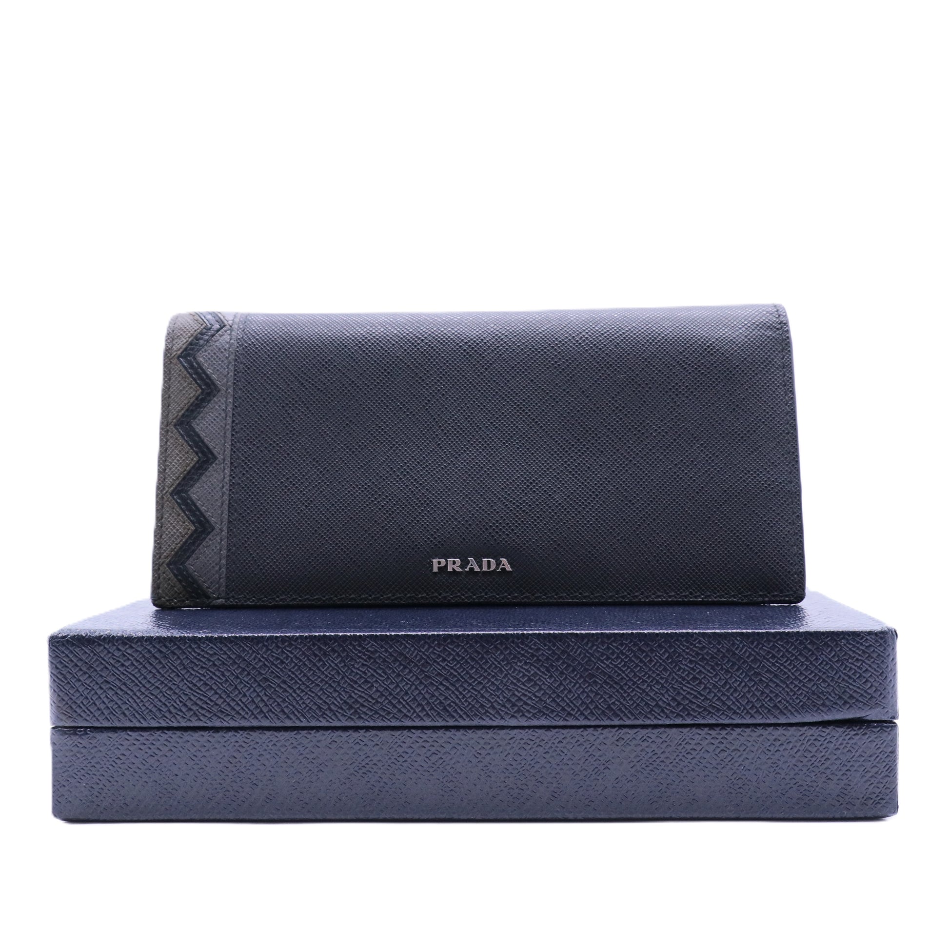Saffiano Leather Long Wallet
