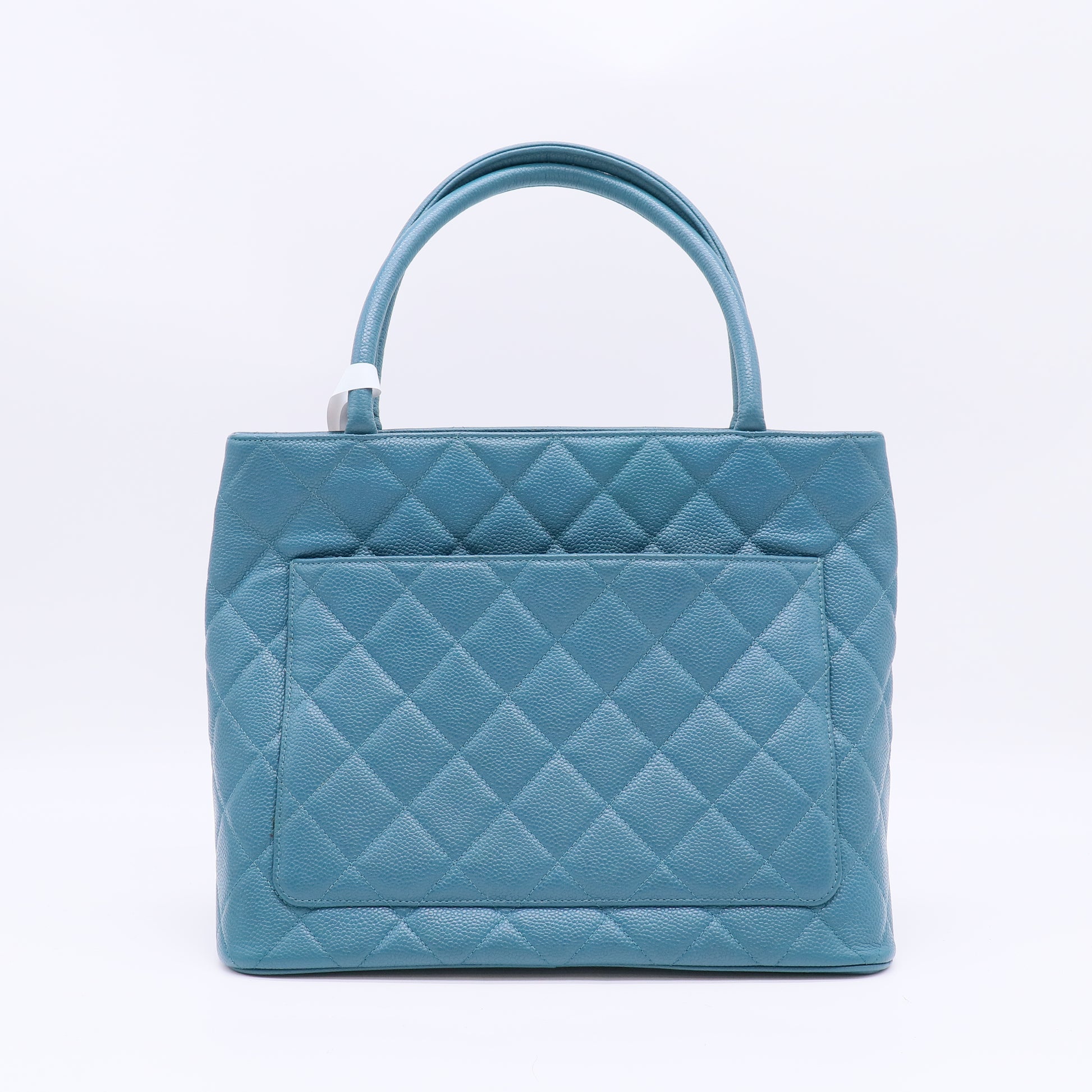 Chanel Medallion Tote Quilted Caviar twins B23137