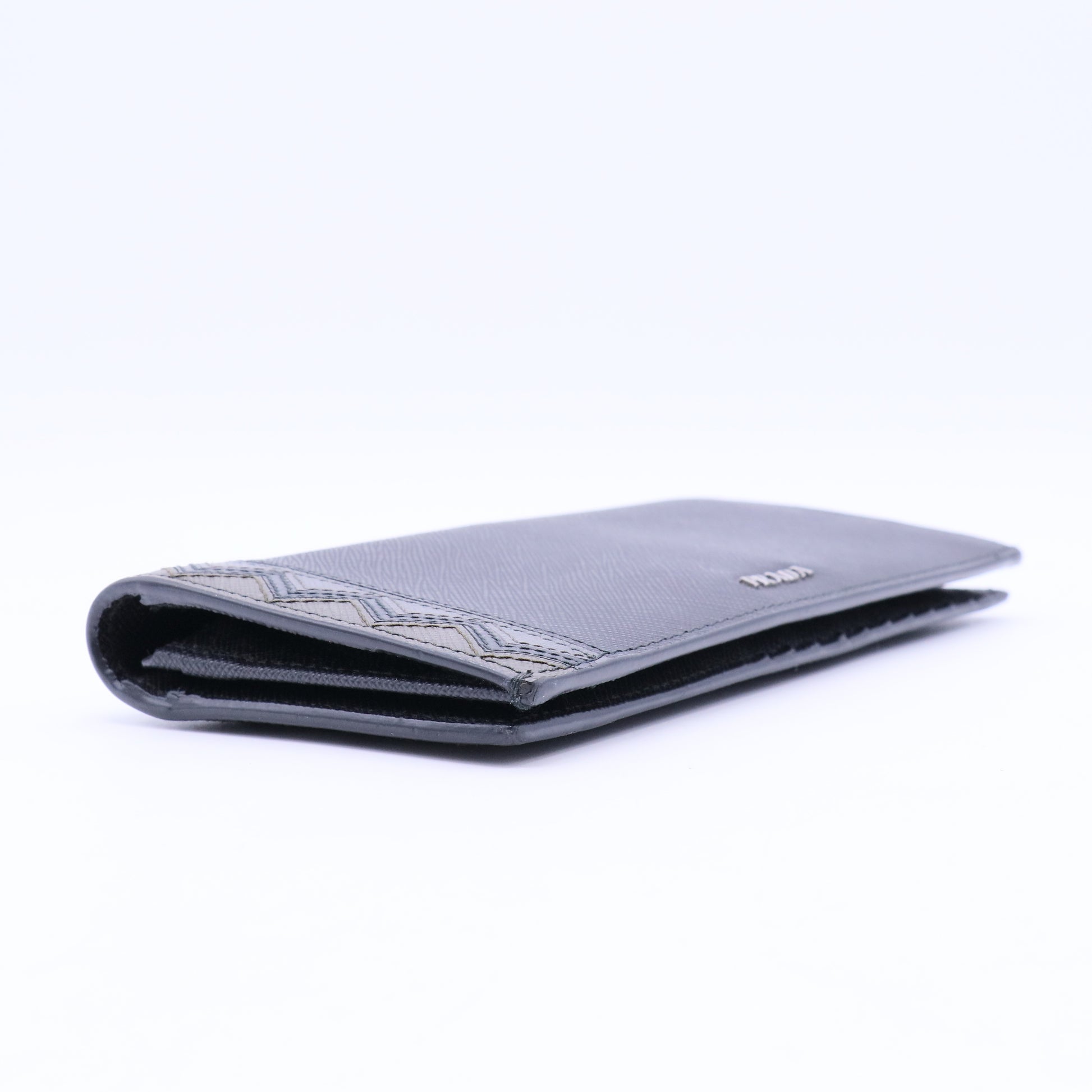 Saffiano Leather Long Wallet