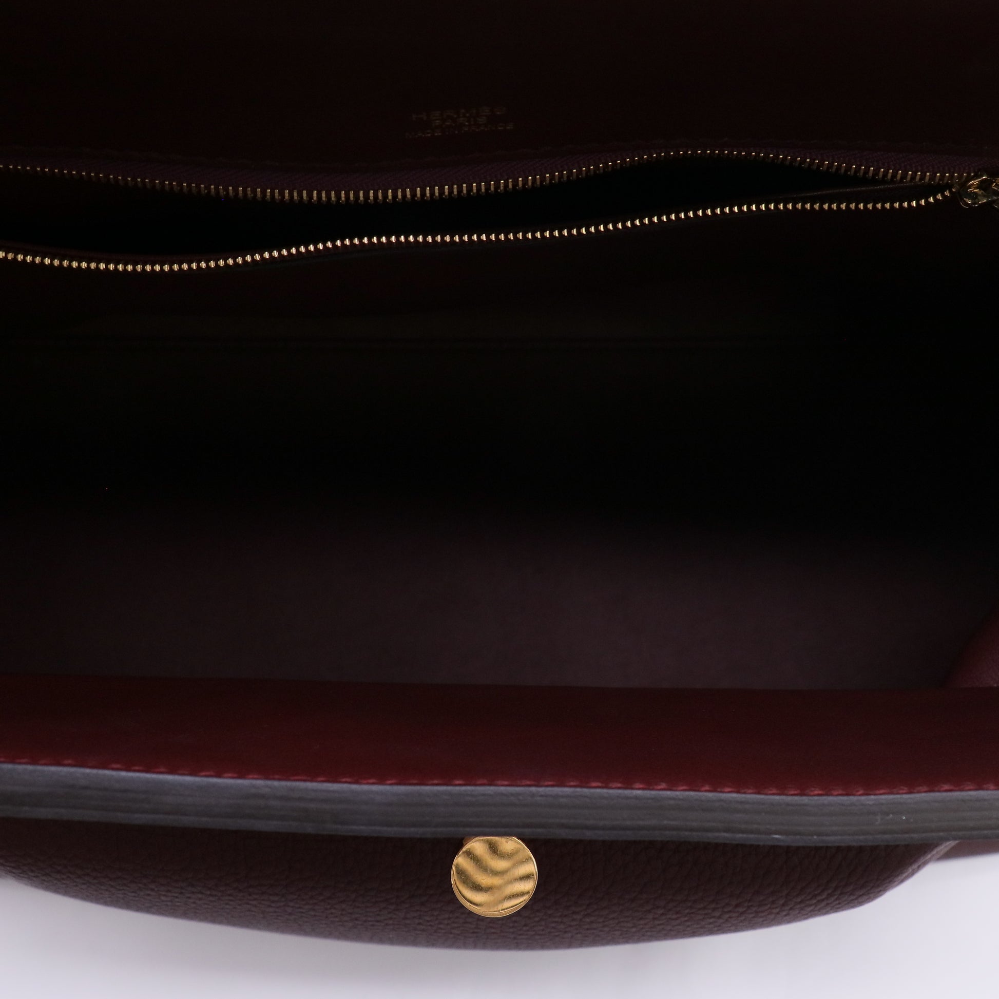 Hermes 24/24 35 Bag Bordeaux & Rouge H Gold Hardware twins LDJ5313