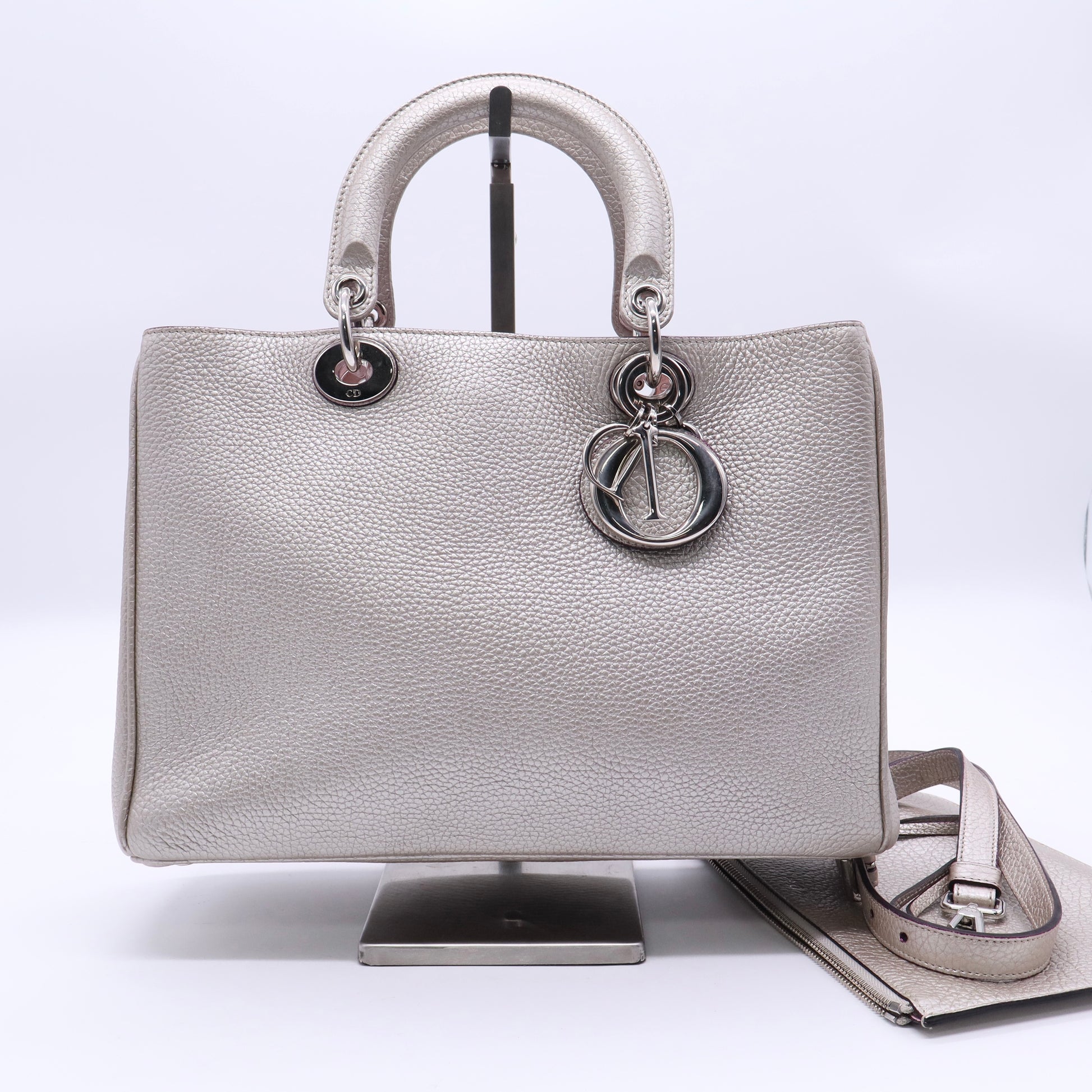 Christian Dior Leather Diorissimo Metallic Speical Version Twins LDJ3479