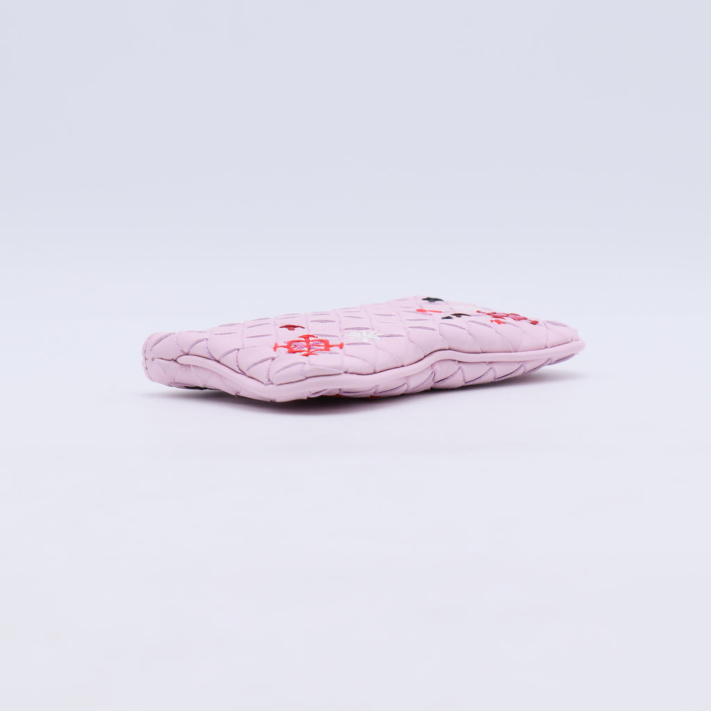 Bottega Veneta Intrecciato Embroidered Coin Purse Key Case W21257